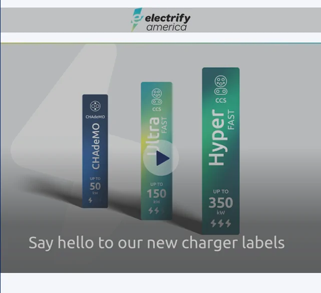 Porsche Taycan Electrify America - Redesigned labels coming to charging stations ea-1-png