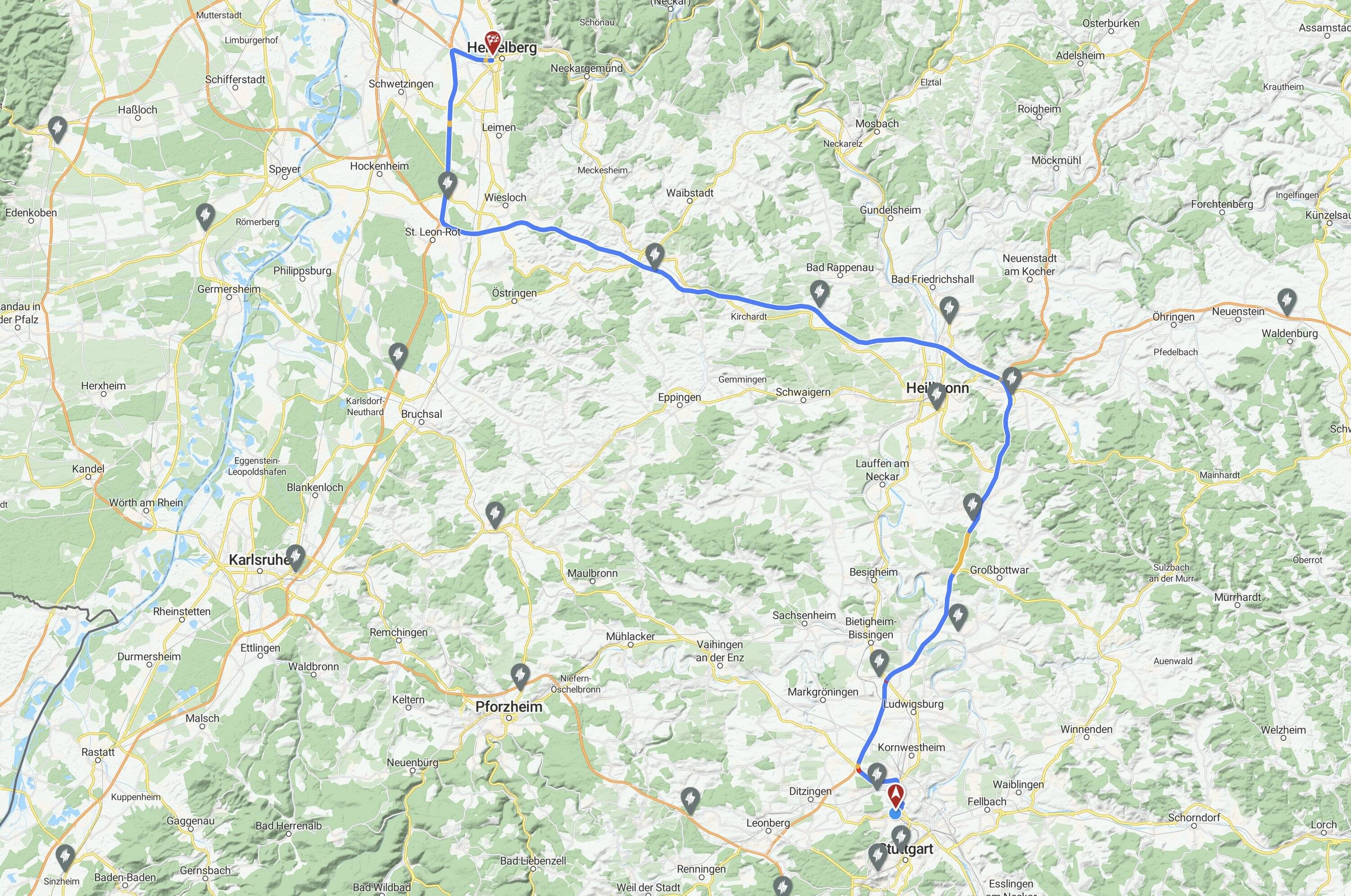 Porsche Taycan Taycan to the Alps 18-day road trip 2022 Screenshot 2022-09-08 at 21.53.06