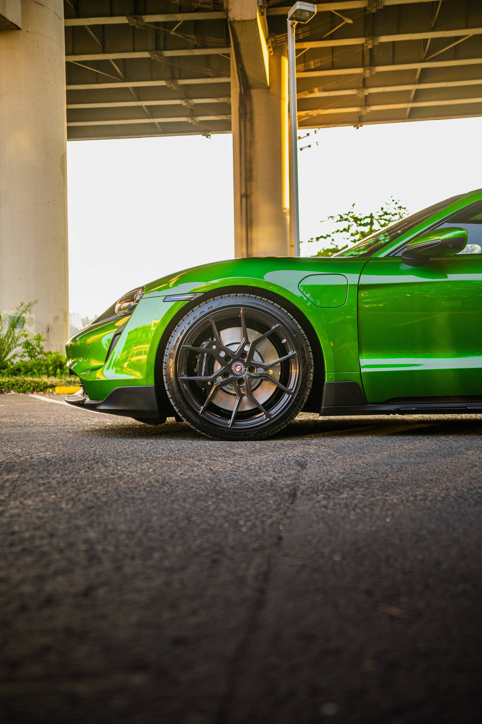 Porsche Taycan Signature Wheel - Now Here For The Taycan! SV706 Taycan Brushed Triple Black Tinted10