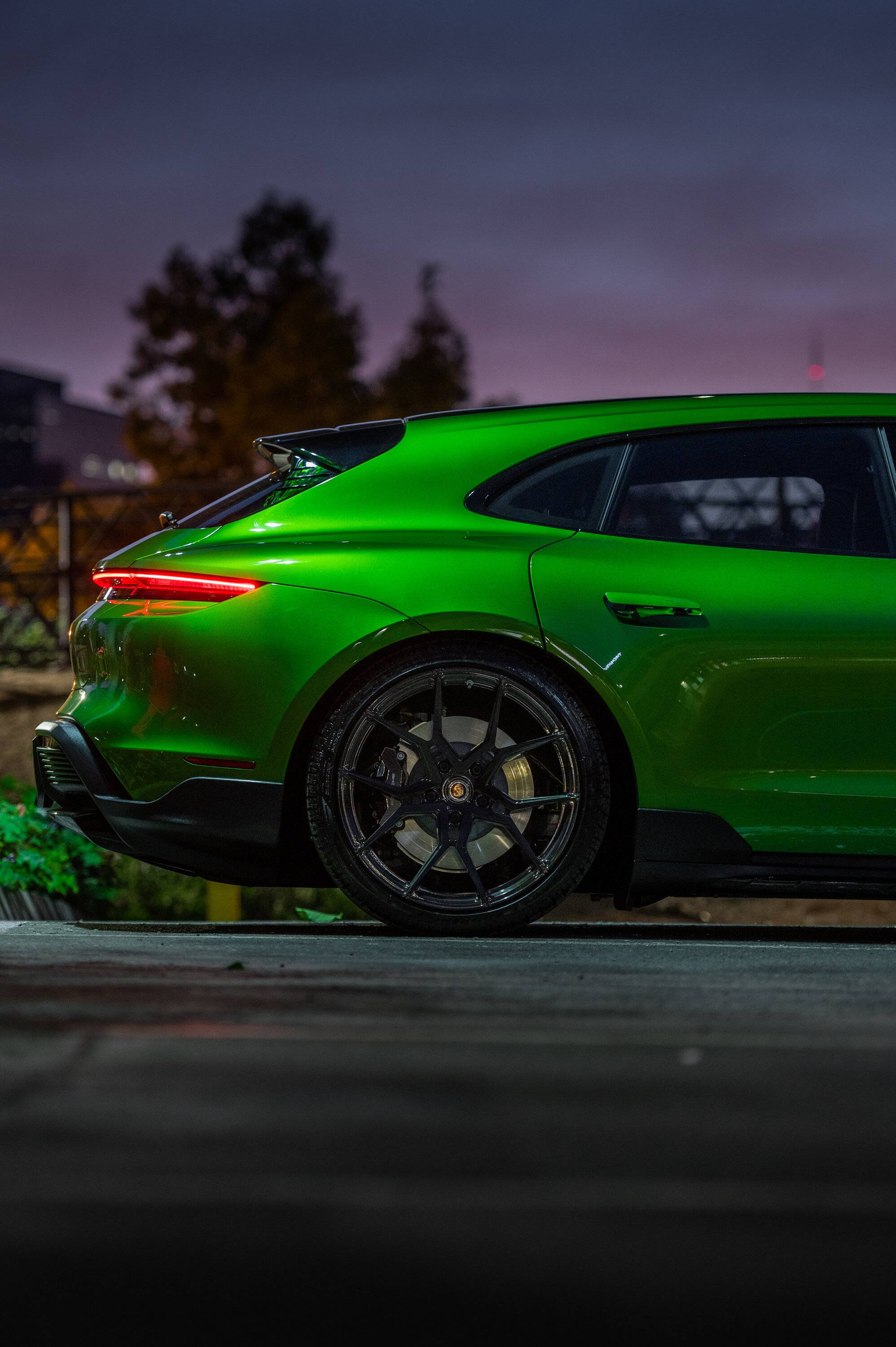 Porsche Taycan Signature Wheel - Now Here For The Taycan! SV706 Taycan Brushed Triple Black Tinted11