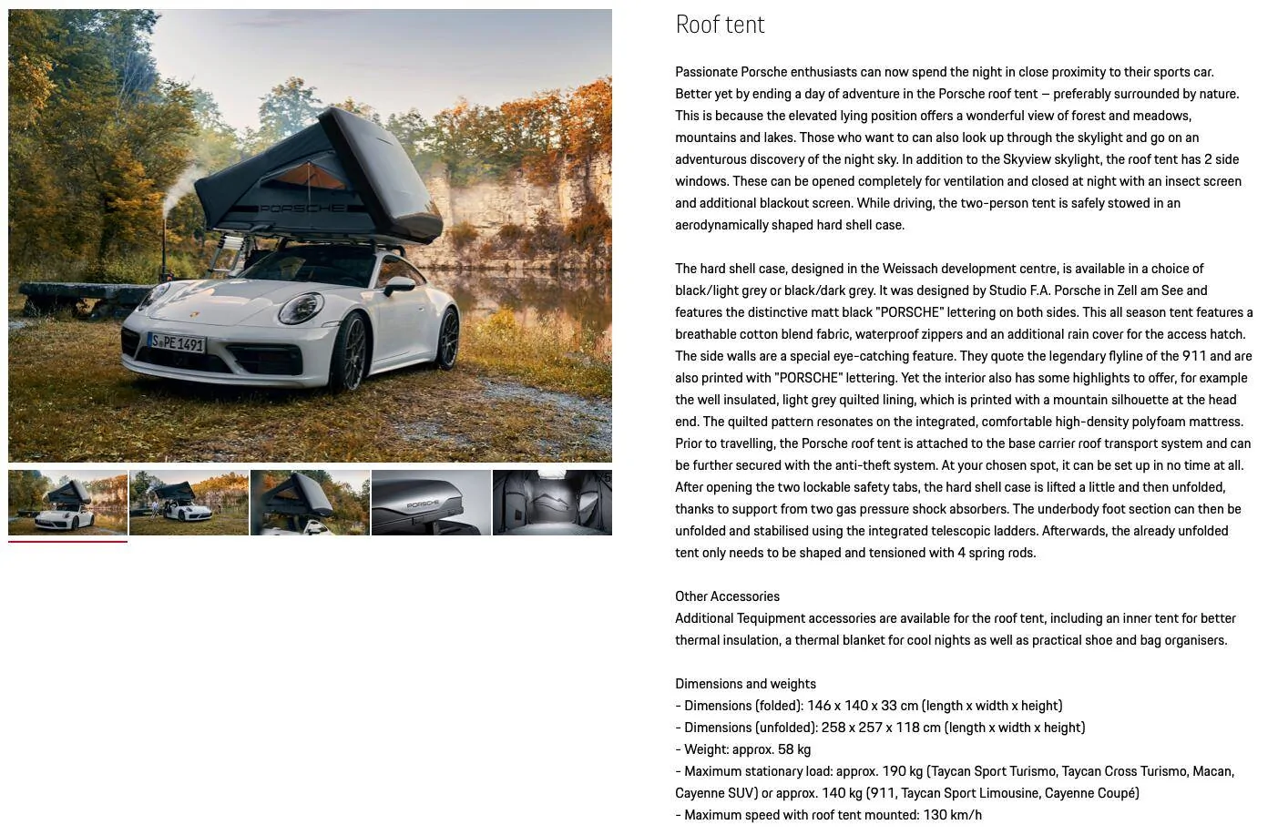Porsche Taycan Taycan camping Screen Shot 2022-09-18 at 3.57.24 PM