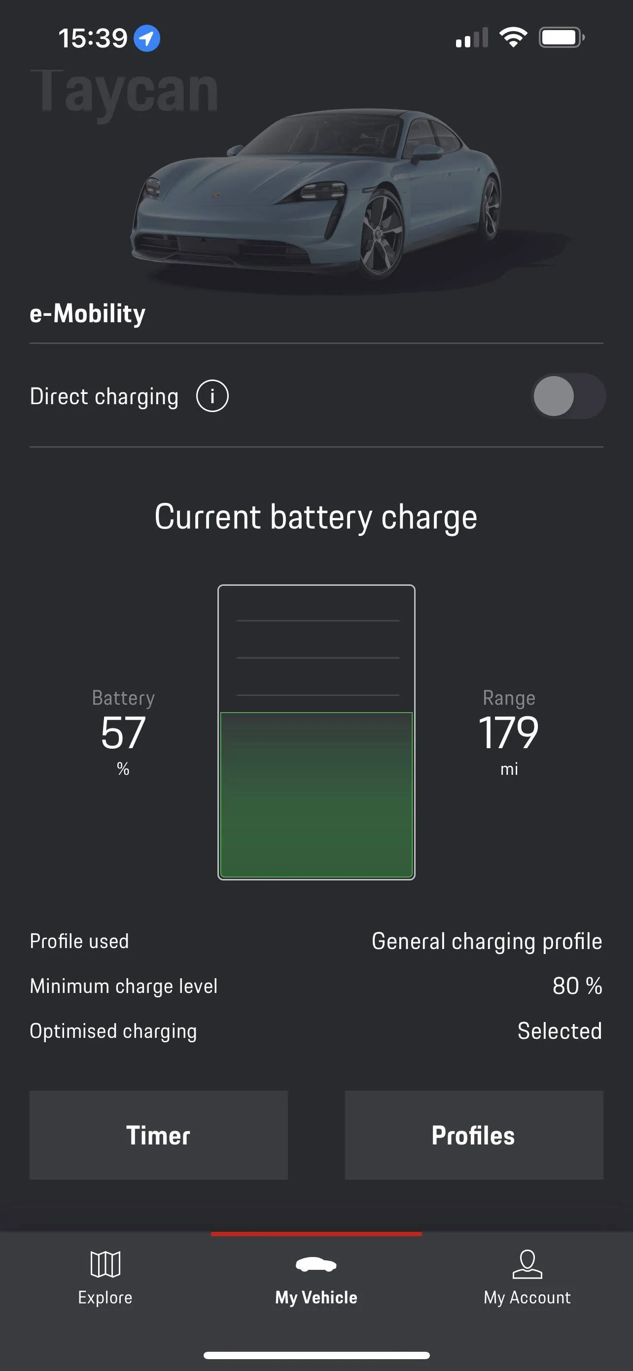 Porsche Taycan 271 miles!  100% charged. What’s your range shown? 01EB88F0-AE9F-4E41-9F61-BBA8774843A5