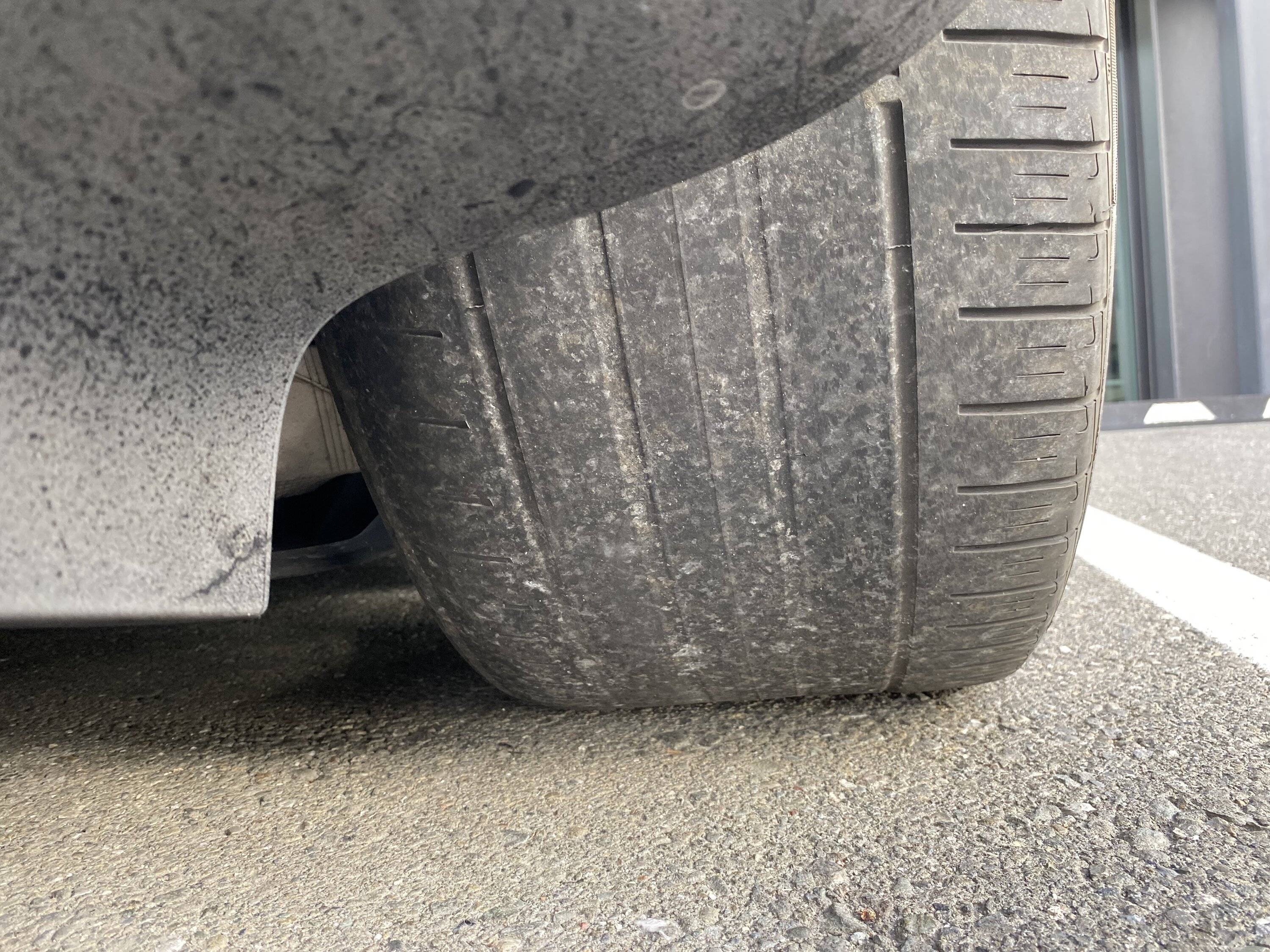 Porsche Taycan Odd Tire Wear at 13K Miles Right_Rear