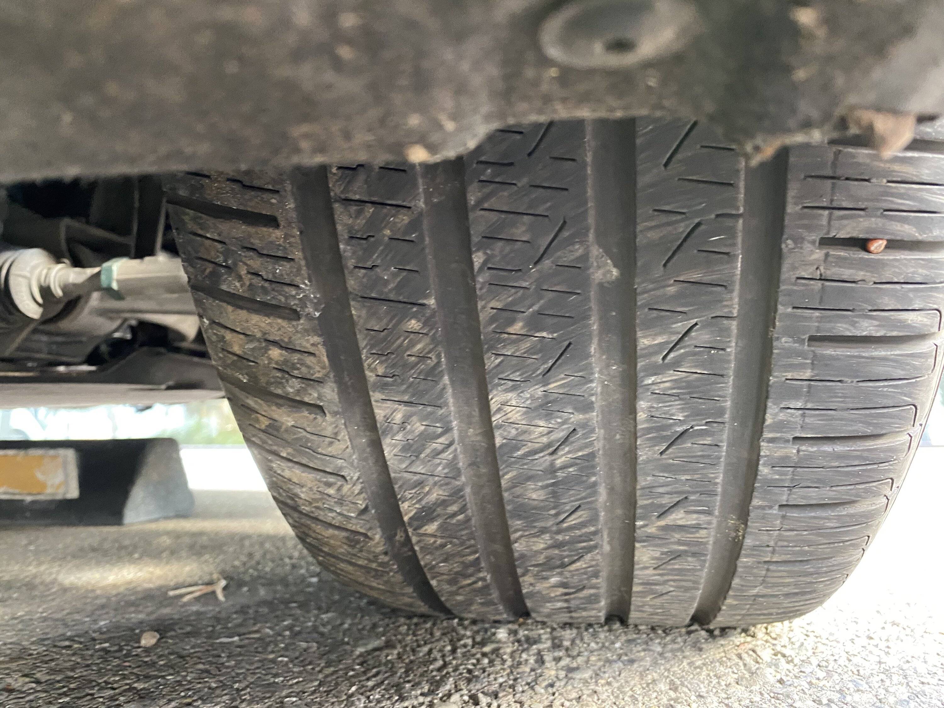 Porsche Taycan Odd Tire Wear at 13K Miles Right_Front