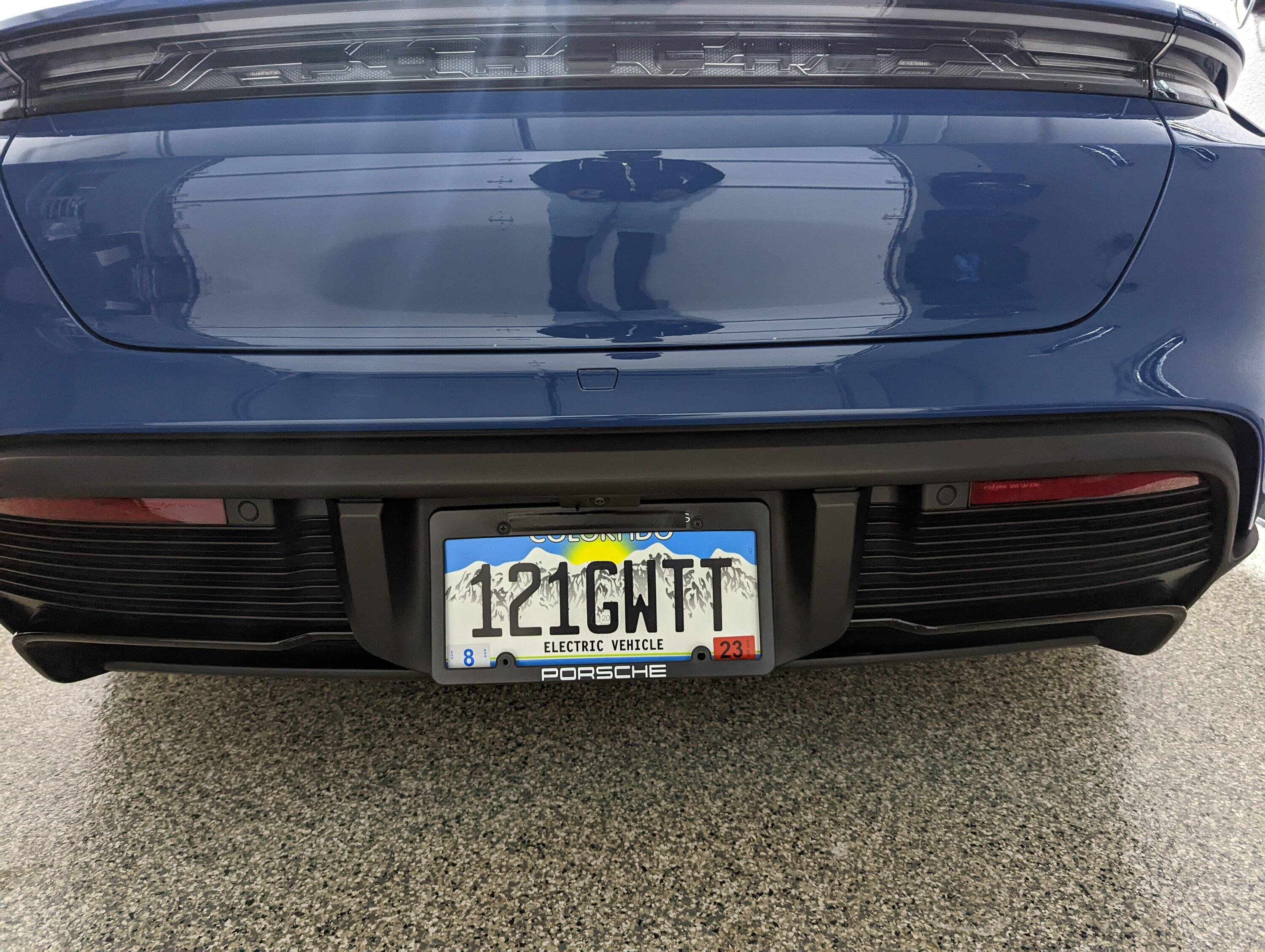 Porsche Taycan Personalized License / Vanity Plates - What's Yours? PXL_20220917_211844181