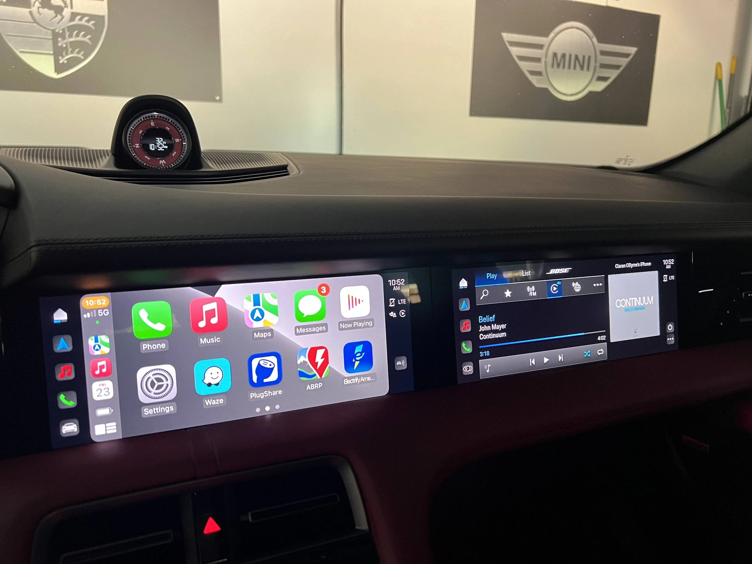 Porsche Taycan Passenger Display functionality with ANA6 PCM update IMG_6892