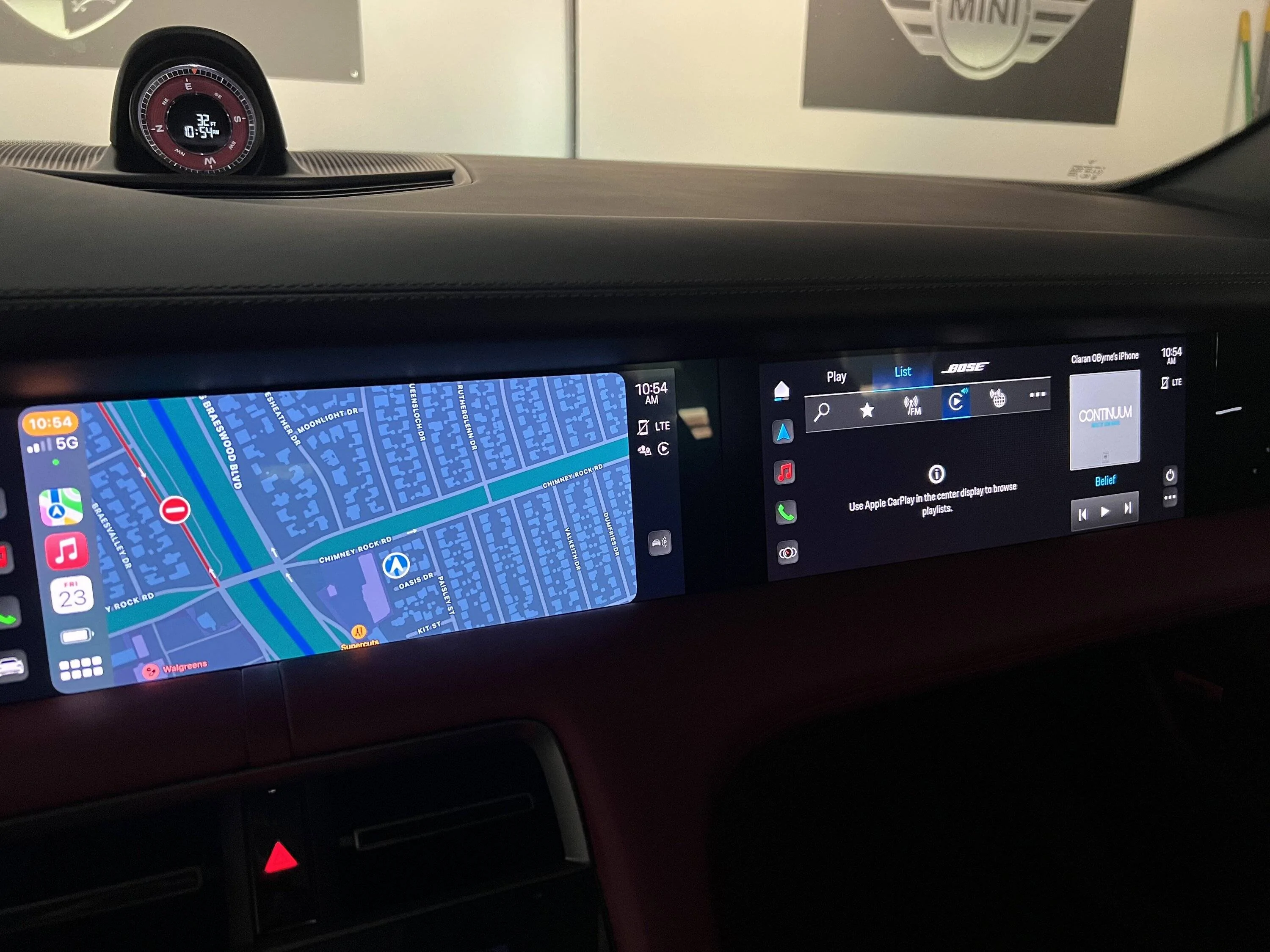 Porsche Taycan Passenger Display functionality with ANA6 PCM update IMG_6895