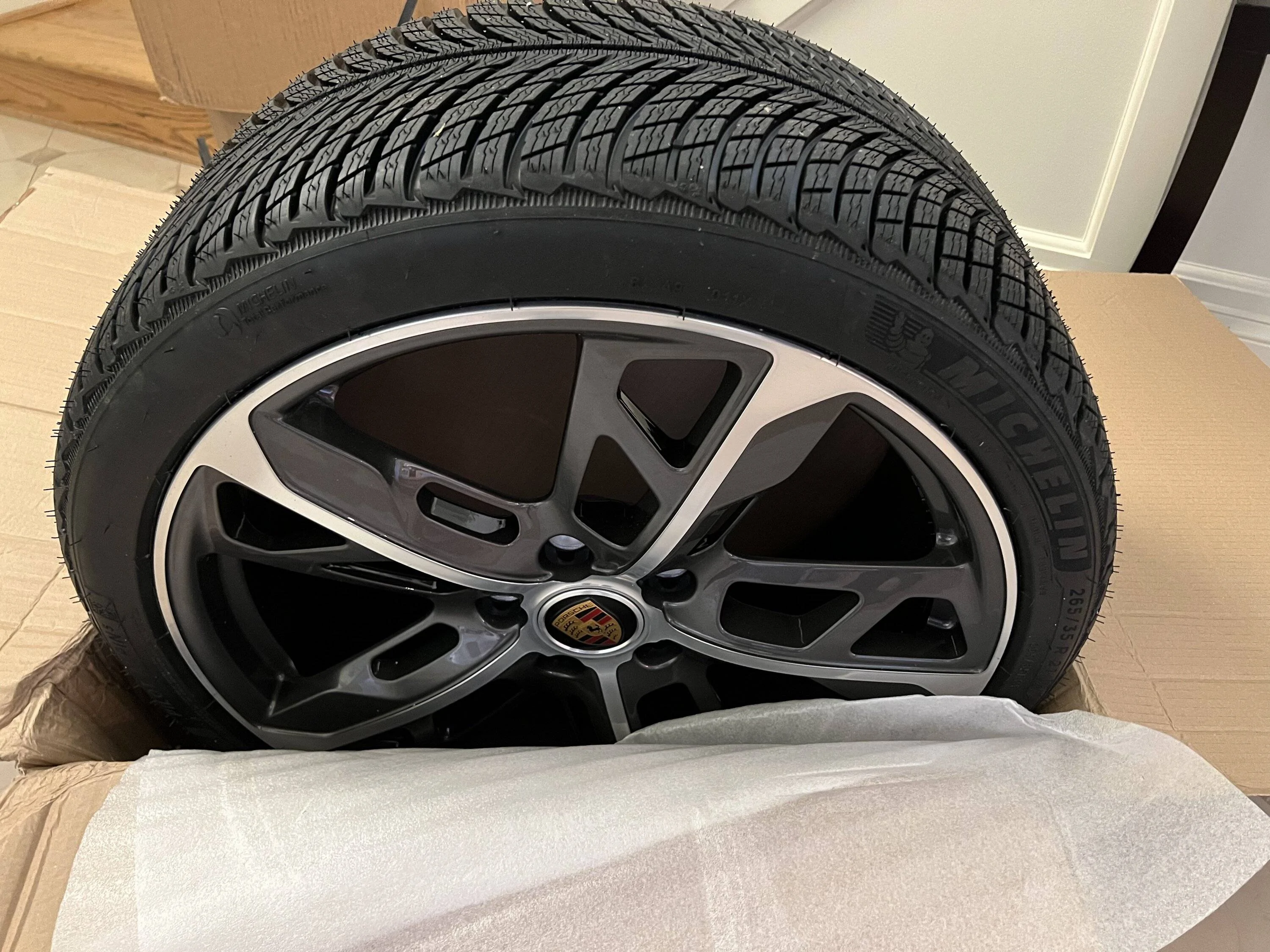 Porsche Taycan Anybody else taking advantage of the exchange rates for winter rim/tire sets? 58F8C444-6FBF-467C-A033-B7CA01E9CBAB