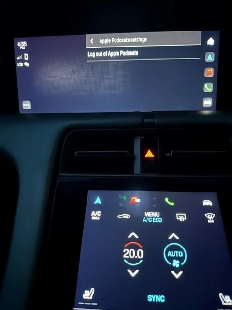 Porsche Taycan Podcast bug Podcastsettings