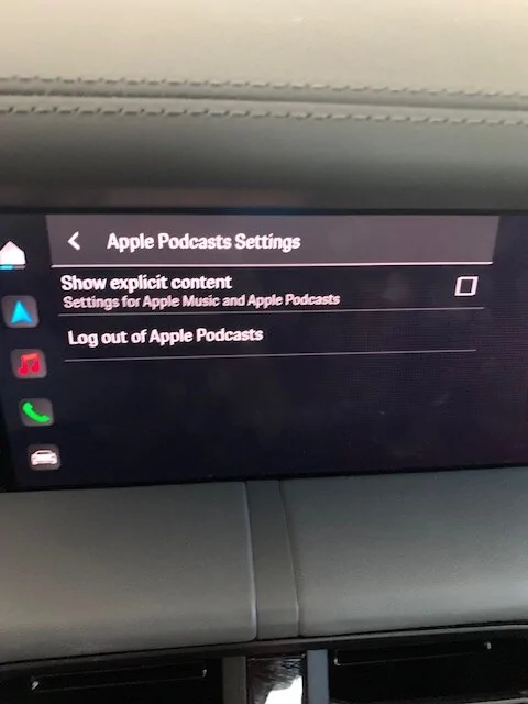 Porsche Taycan Podcast bug TaycanPodcastSettings2