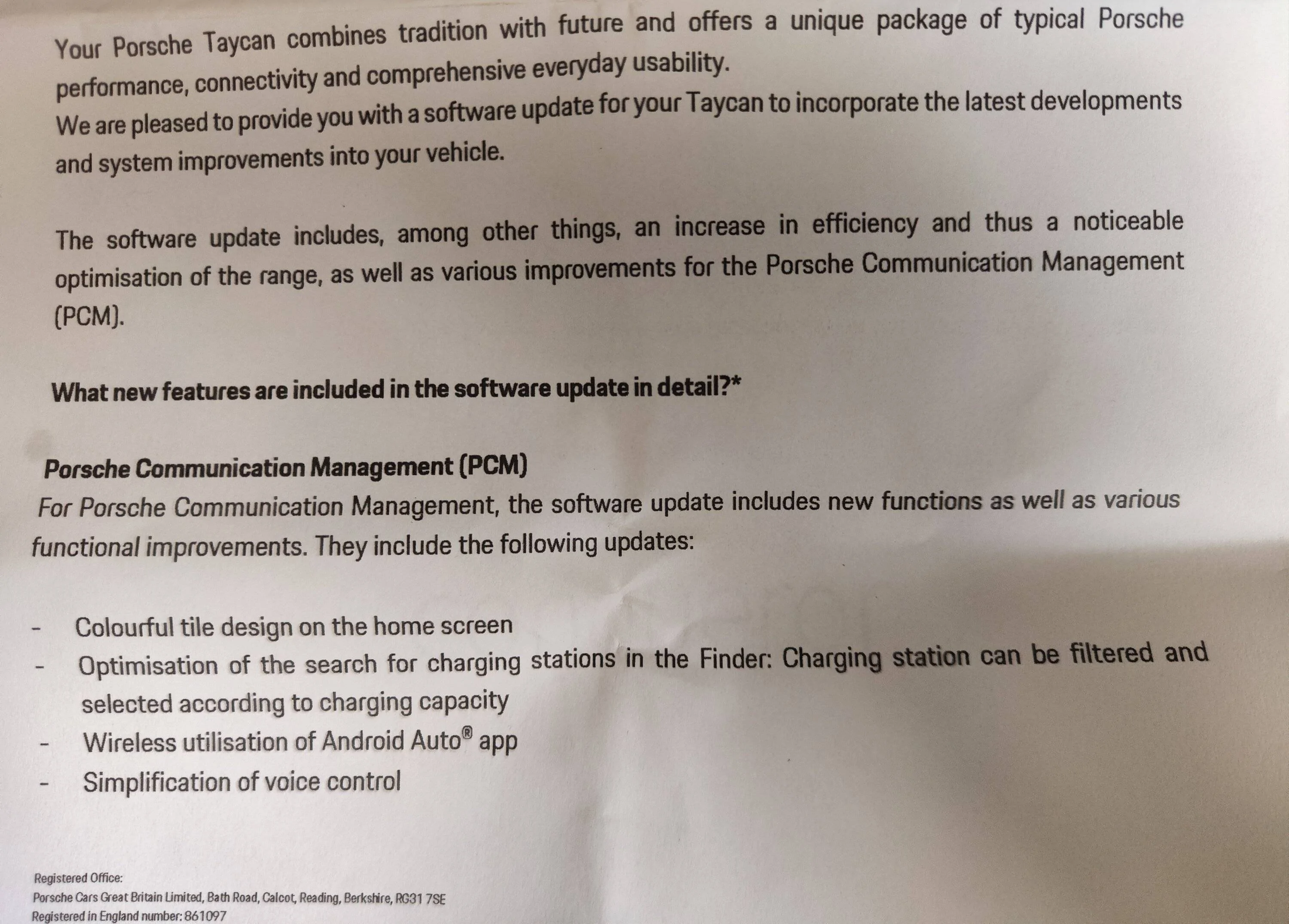 Porsche Taycan Just Received Invite for 19.0.1 update IMG_20221007_090145
