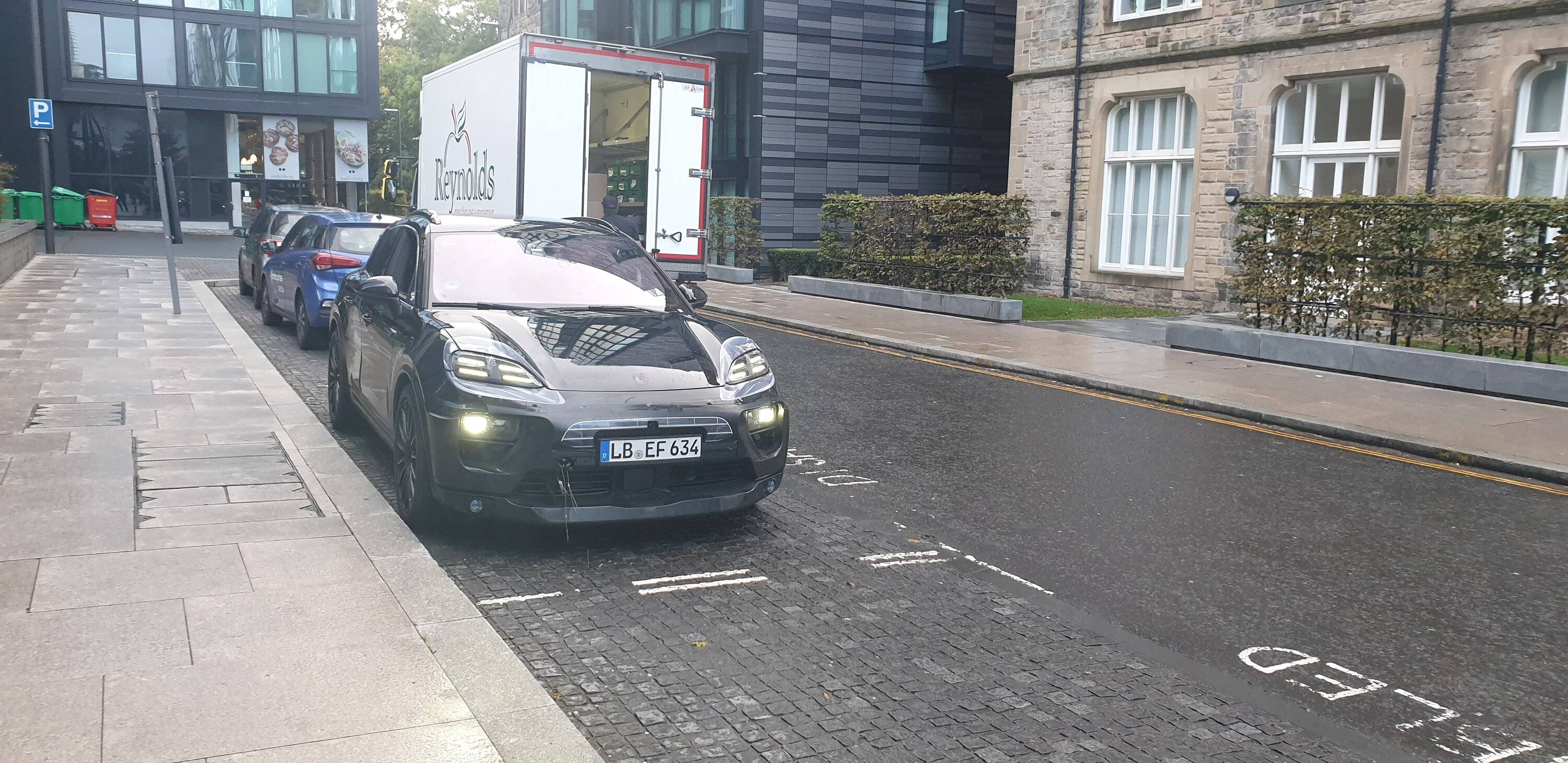 Porsche Taycan Spotted: Macan EVs break cover in Edinburgh! 20221007_090515