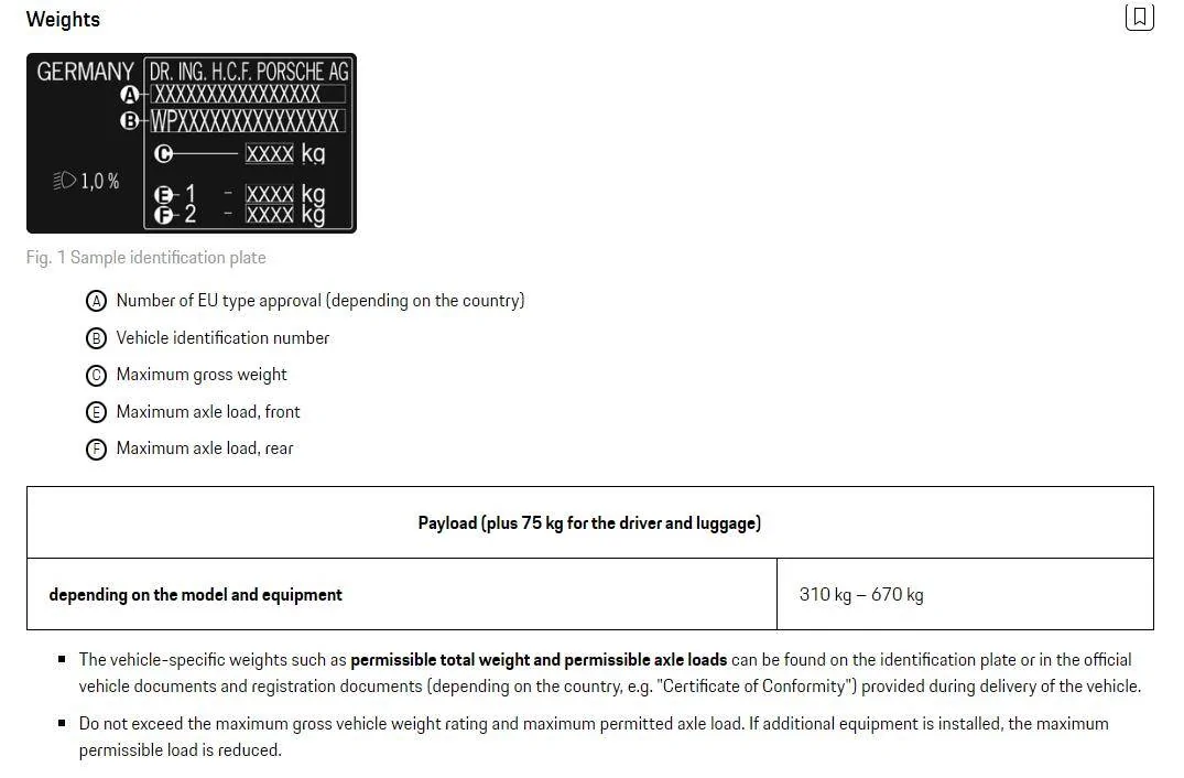 Porsche Taycan Definitive Source For Curb Weight? 1665403729718