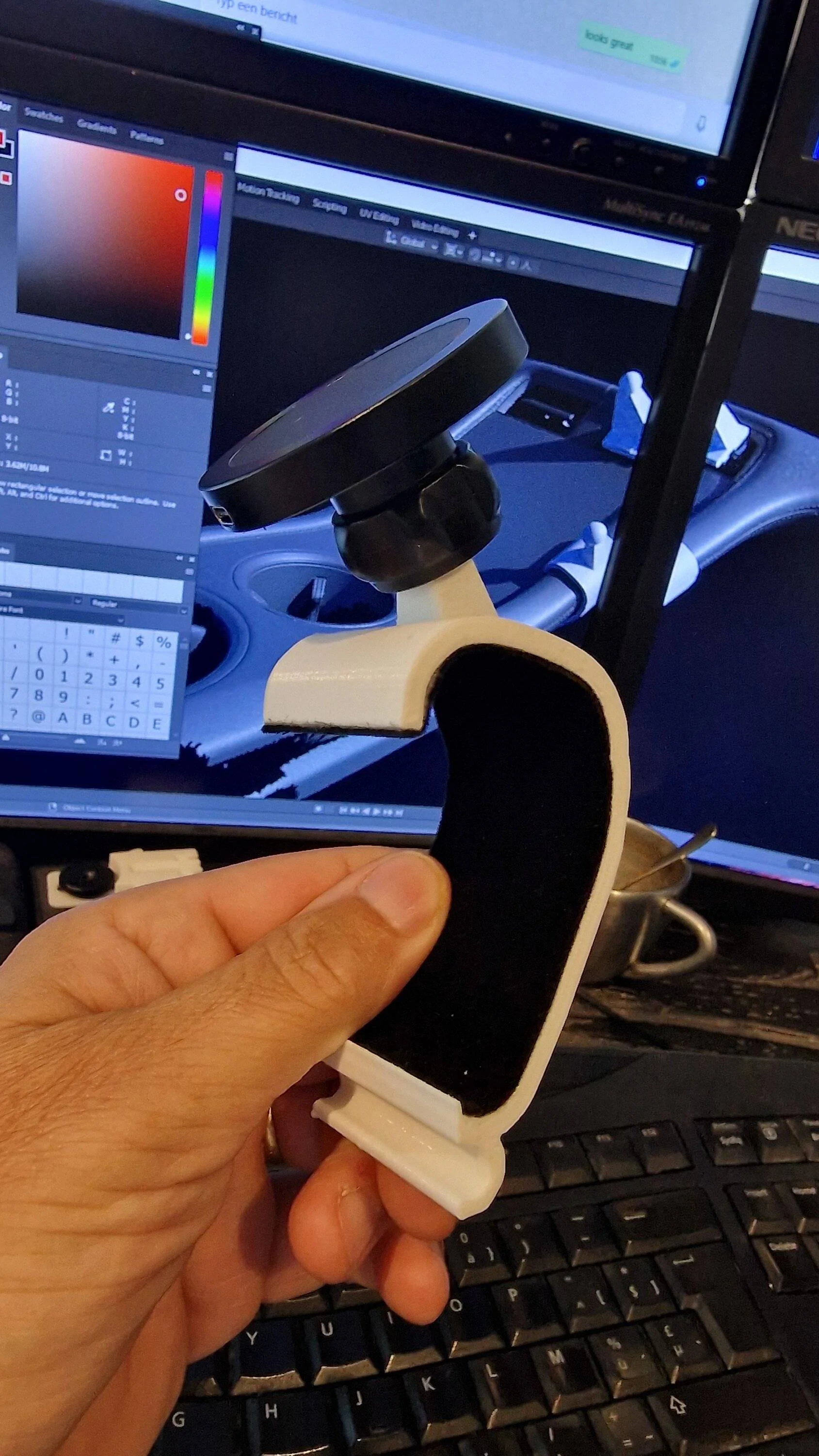 Porsche Taycan My 3D printed Taycan phone holder 20221013_121810