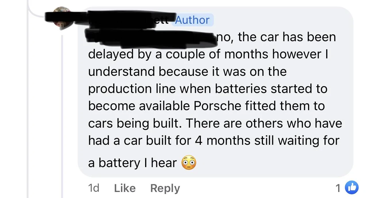 Porsche Taycan 12 Volt Battery Shortage IMG_0221