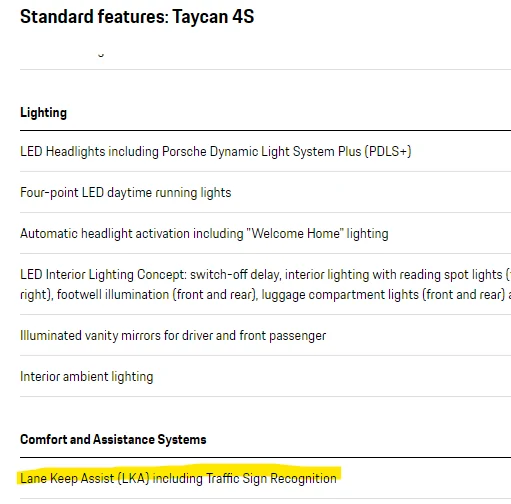 Porsche Taycan Speed Sign Recognition in Australia 1665788992286