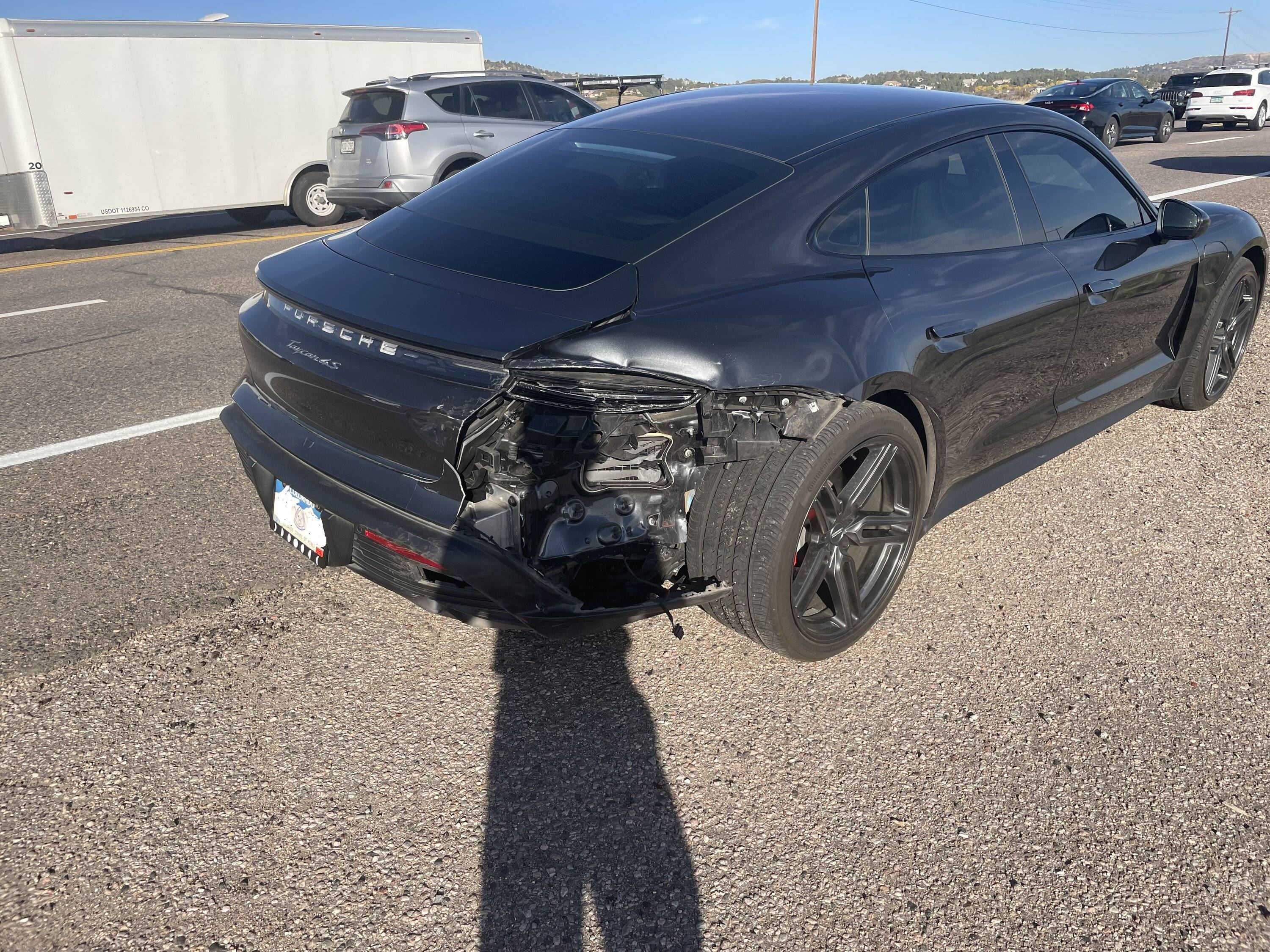 Porsche Taycan Rear-ended - Repairable? QGEY9213.JPG