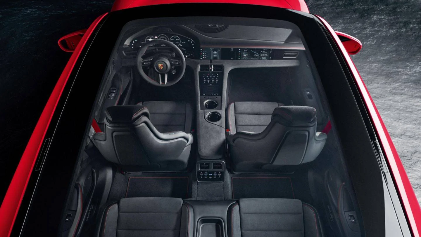 Porsche Taycan Variable light roof Technik_Sunshine_Control3