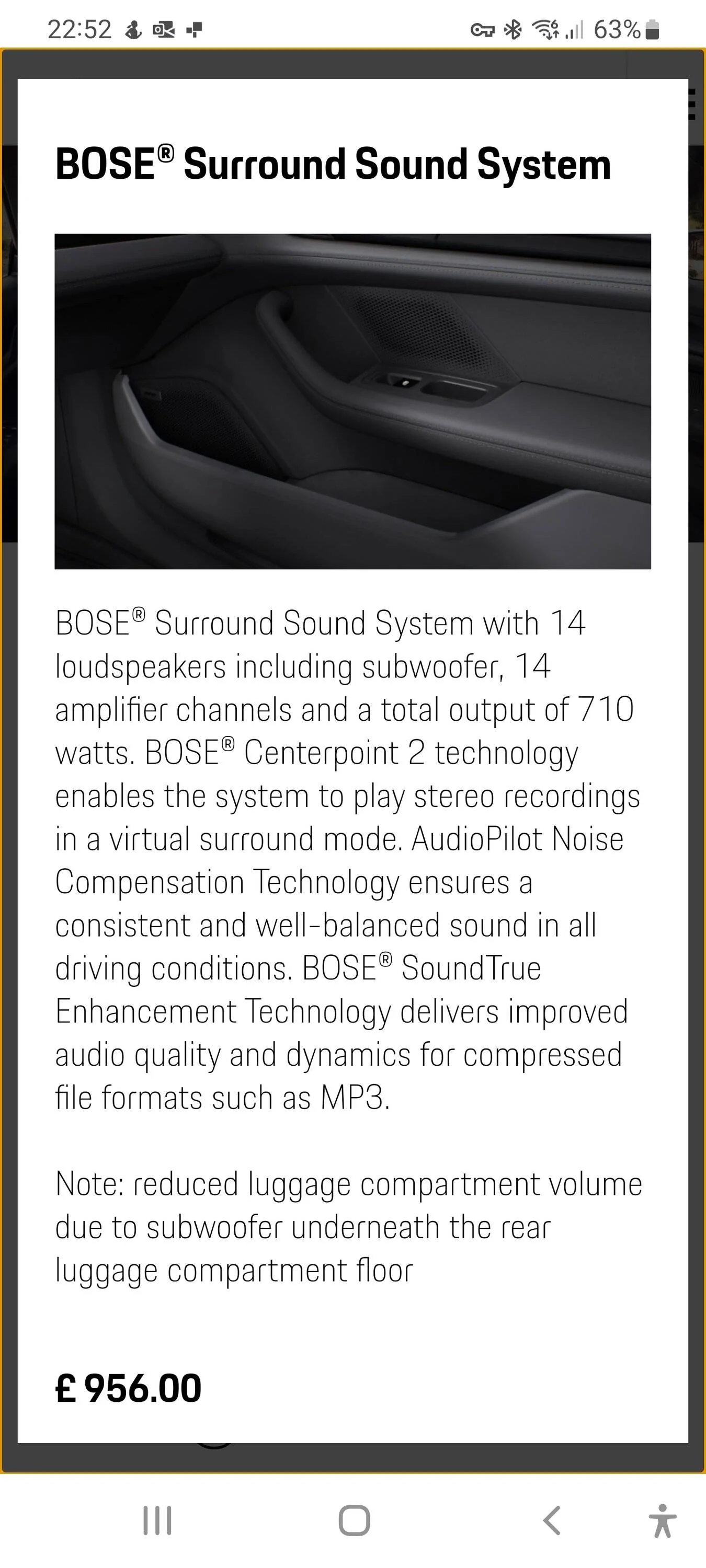 Porsche Taycan BOSE Delays Screenshot_20221017-225257_Samsung Internet