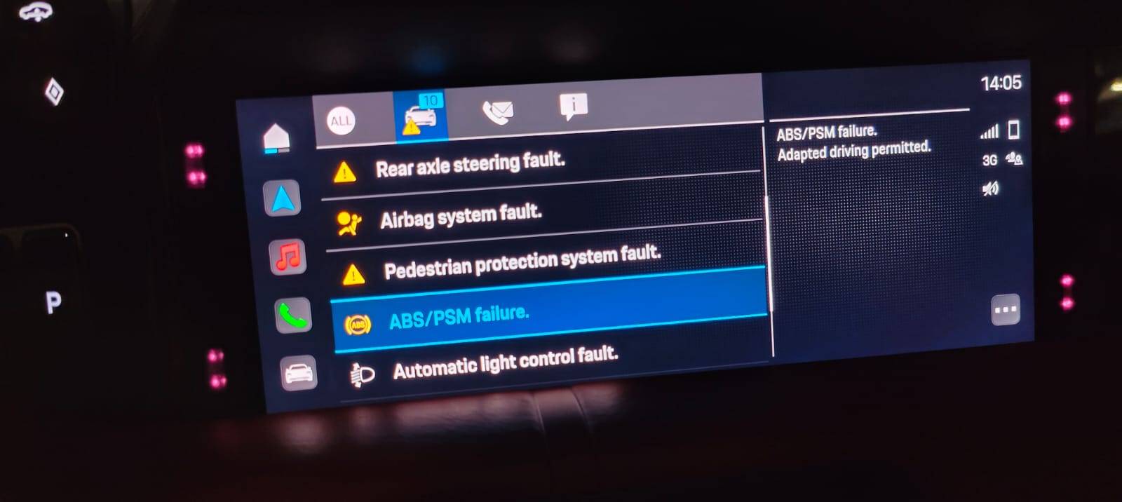 Porsche Taycan How to delete pop-up warnings? IMG-20221019-WA0055