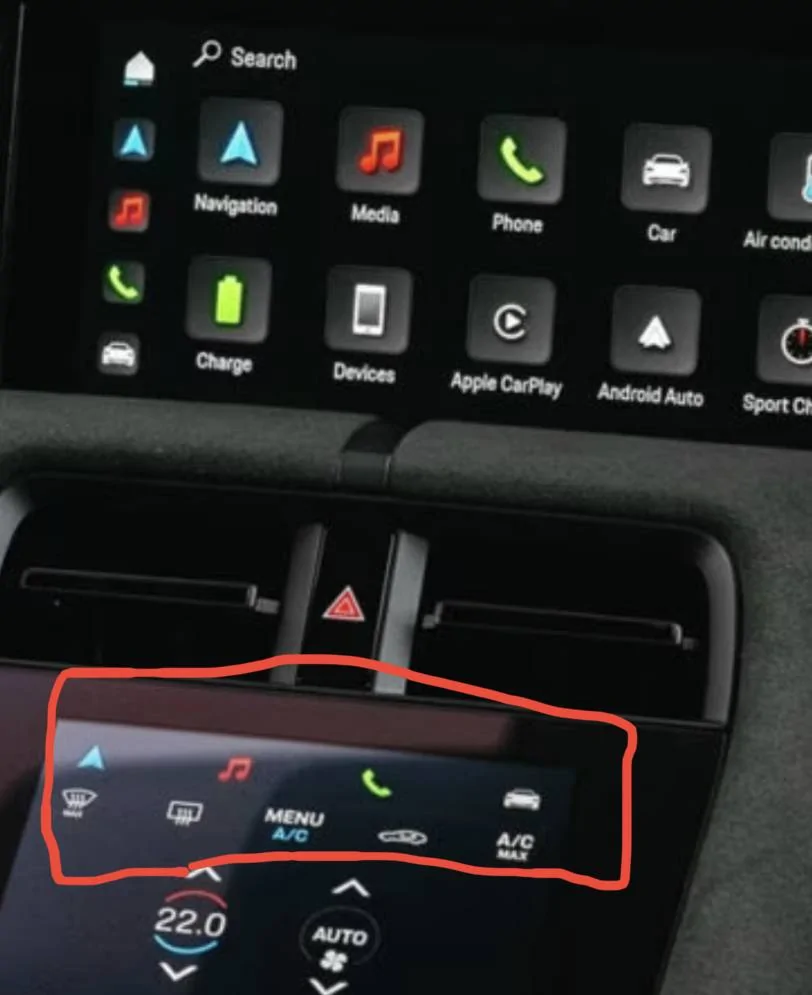 Porsche Taycan Rearrange Icons Lower Center Screen? 039EFC87-1016-4EAD-9C8E-D43B87F3BEBF