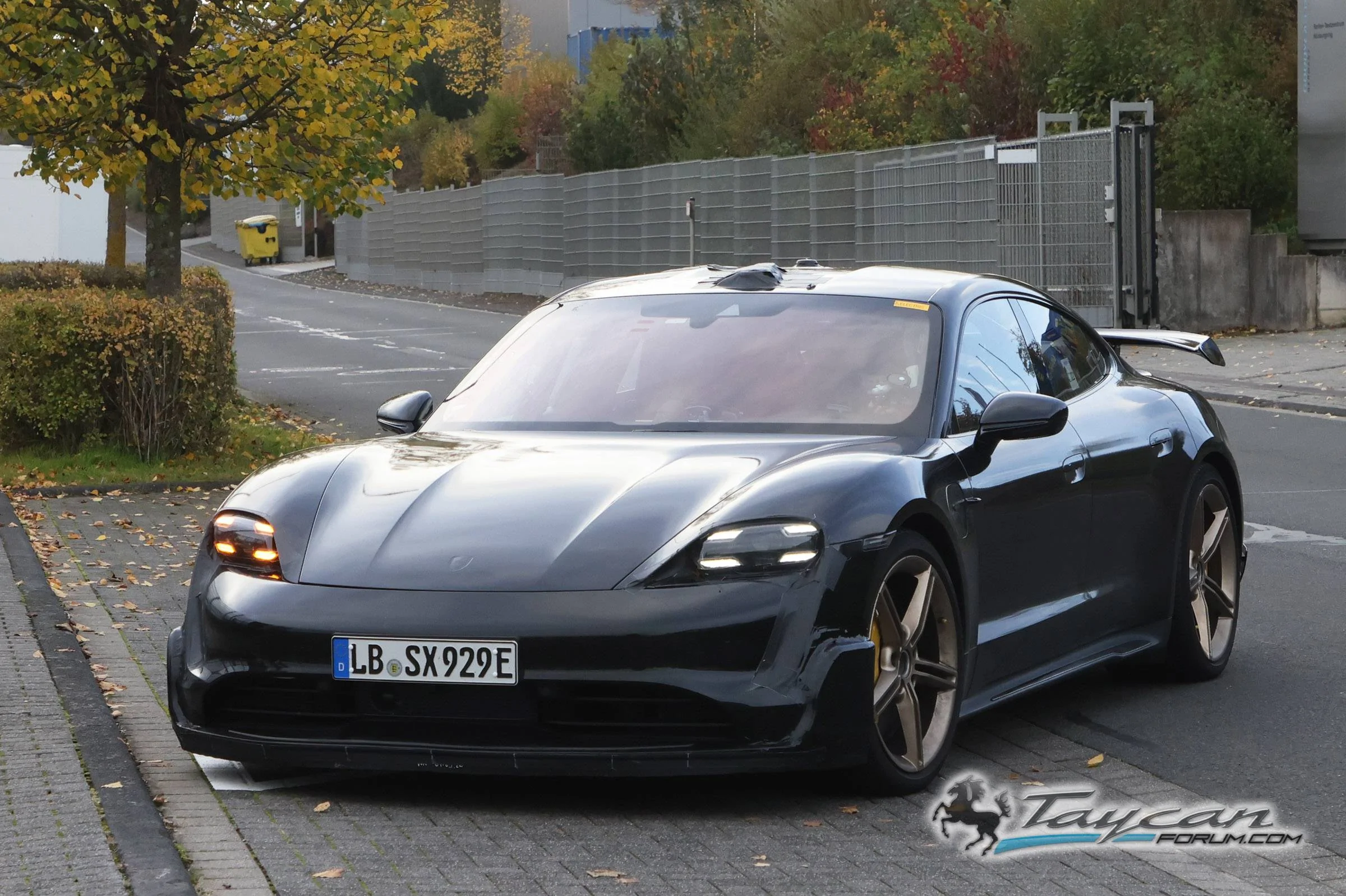 Porsche Taycan 🏁 More Taycan GT Pics & Info: Potential Triple Motor 1000+ HP Model to Take on Model S Plaid Porsche Taycan GT gold wheels 12