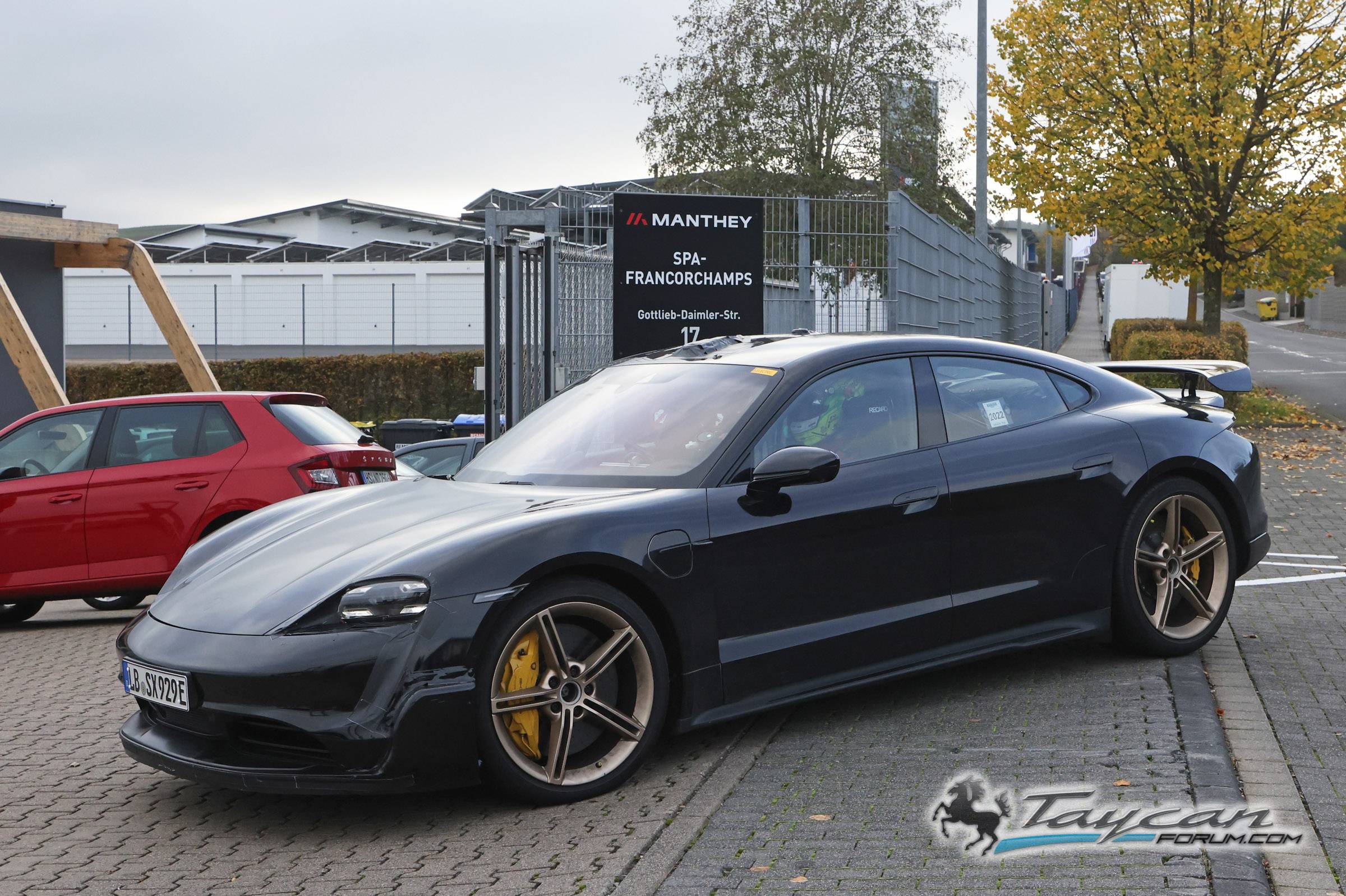 Porsche Taycan 🏁 More Taycan GT Pics & Info: Potential Triple Motor 1000+ HP Model to Take on Model S Plaid Porsche Taycan GT gold wheels 14