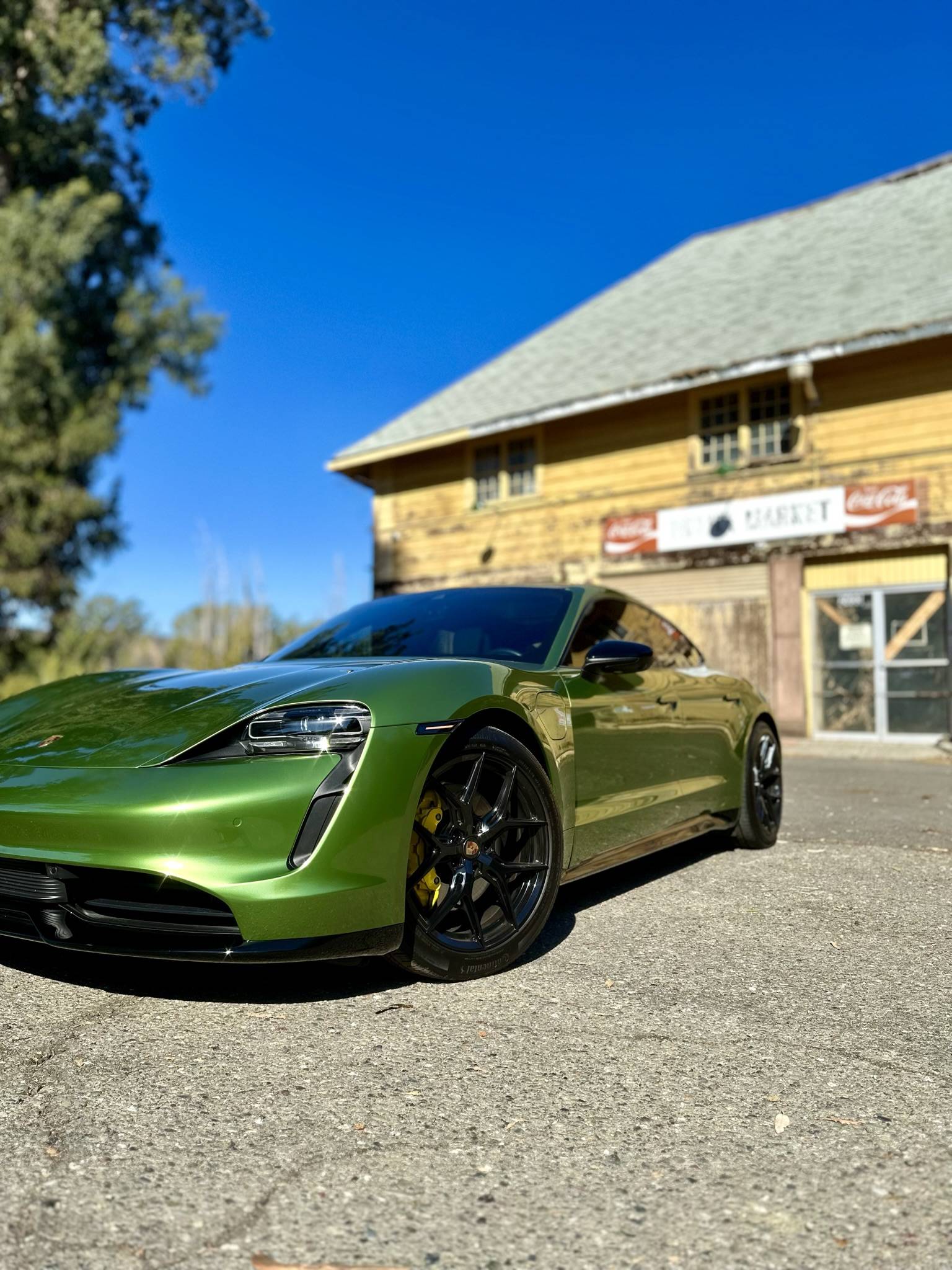 Porsche Taycan Wrapped my Taycan in Mamba Green A24FAE1B-9A7B-4A4E-BB26-00ACD02E259D