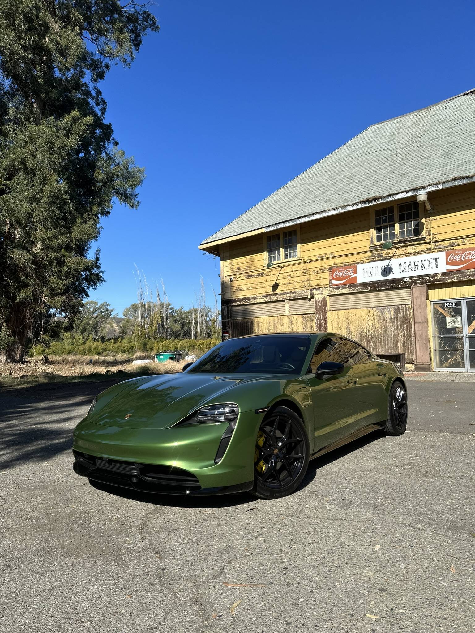 Porsche Taycan Wrapped my Taycan in Mamba Green EBBAF75D-8DD5-456A-89DA-7A45EAB3D036