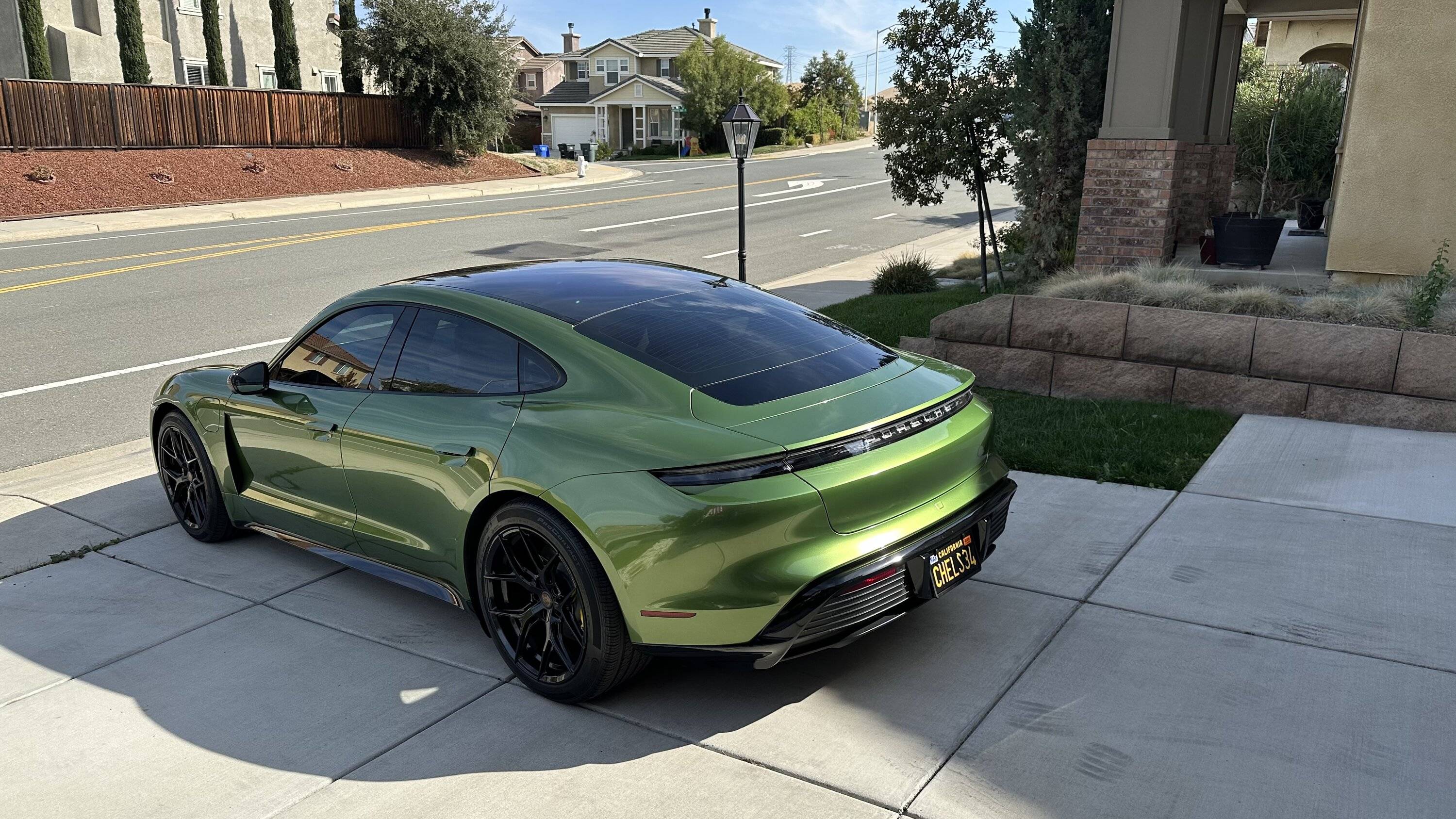 Porsche Taycan Wrapped my Taycan in Mamba Green F299FD2C-7A7A-4FBC-90CA-1DB370659B60