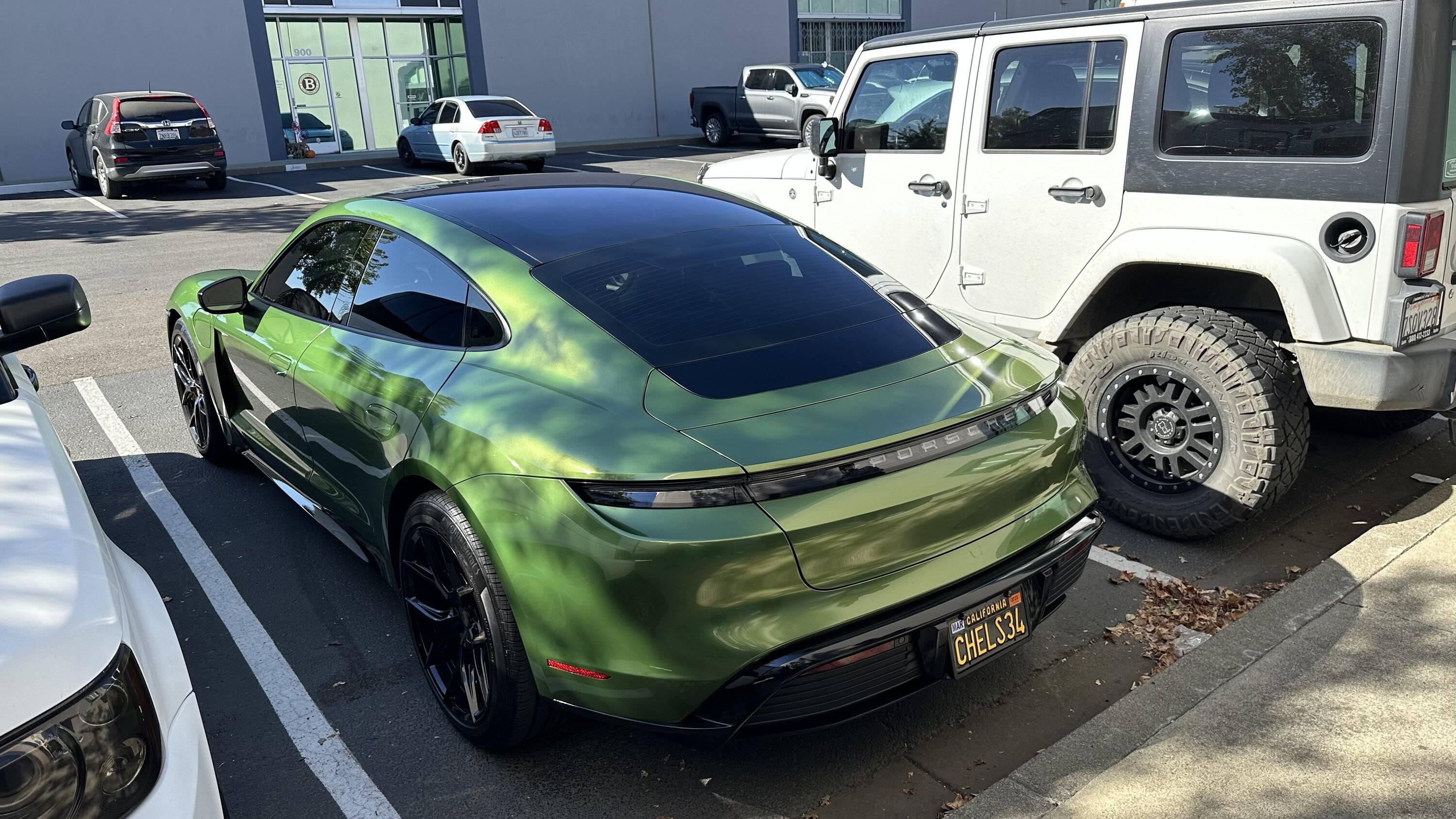 Porsche Taycan Wrapped my Taycan in Mamba Green F142CFD1-7DEE-4238-99D3-FE892B116CDC