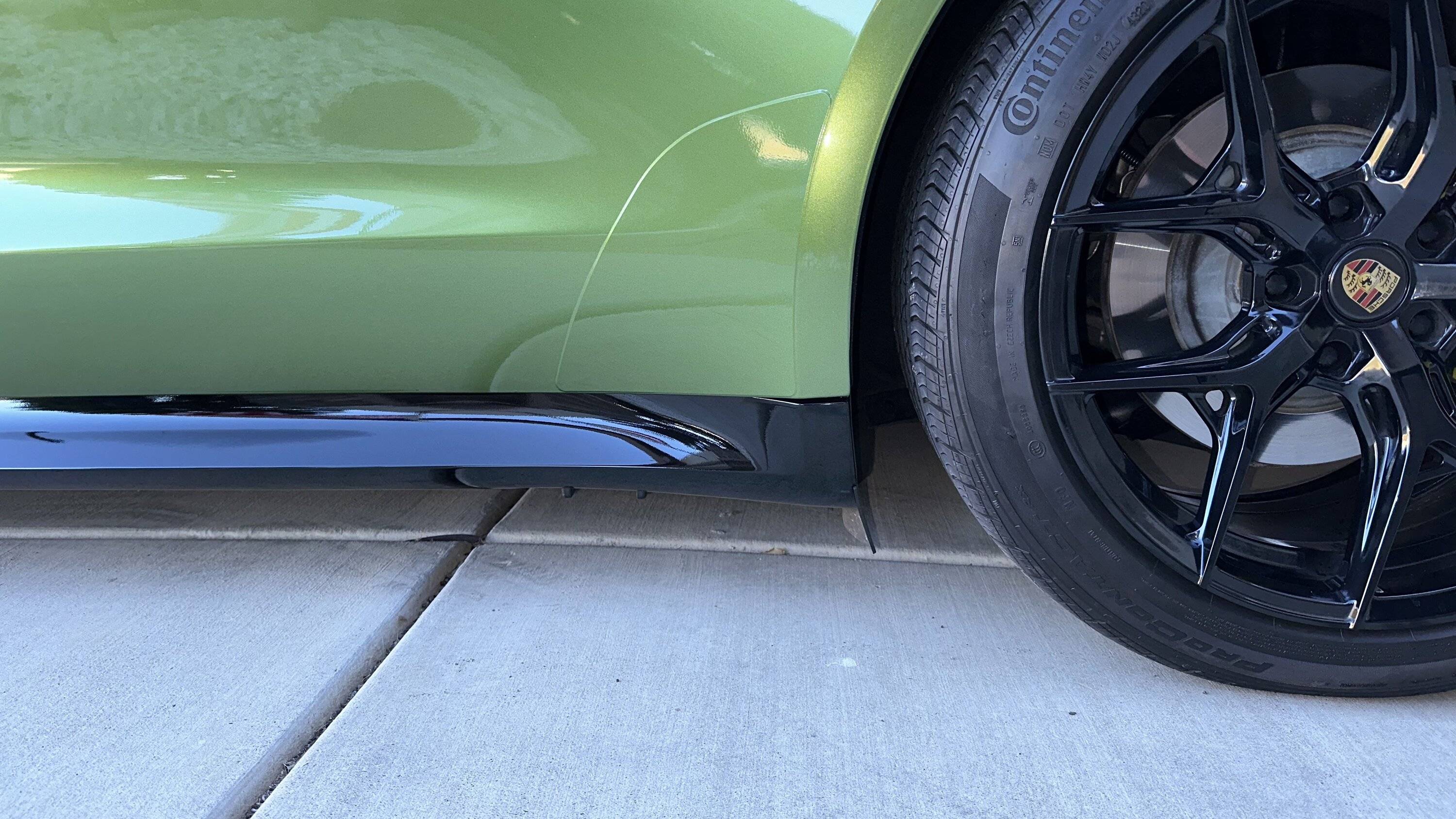 Porsche Taycan Wrapped my Taycan in Mamba Green 27E39539-0906-4CD5-82AC-07606246496C