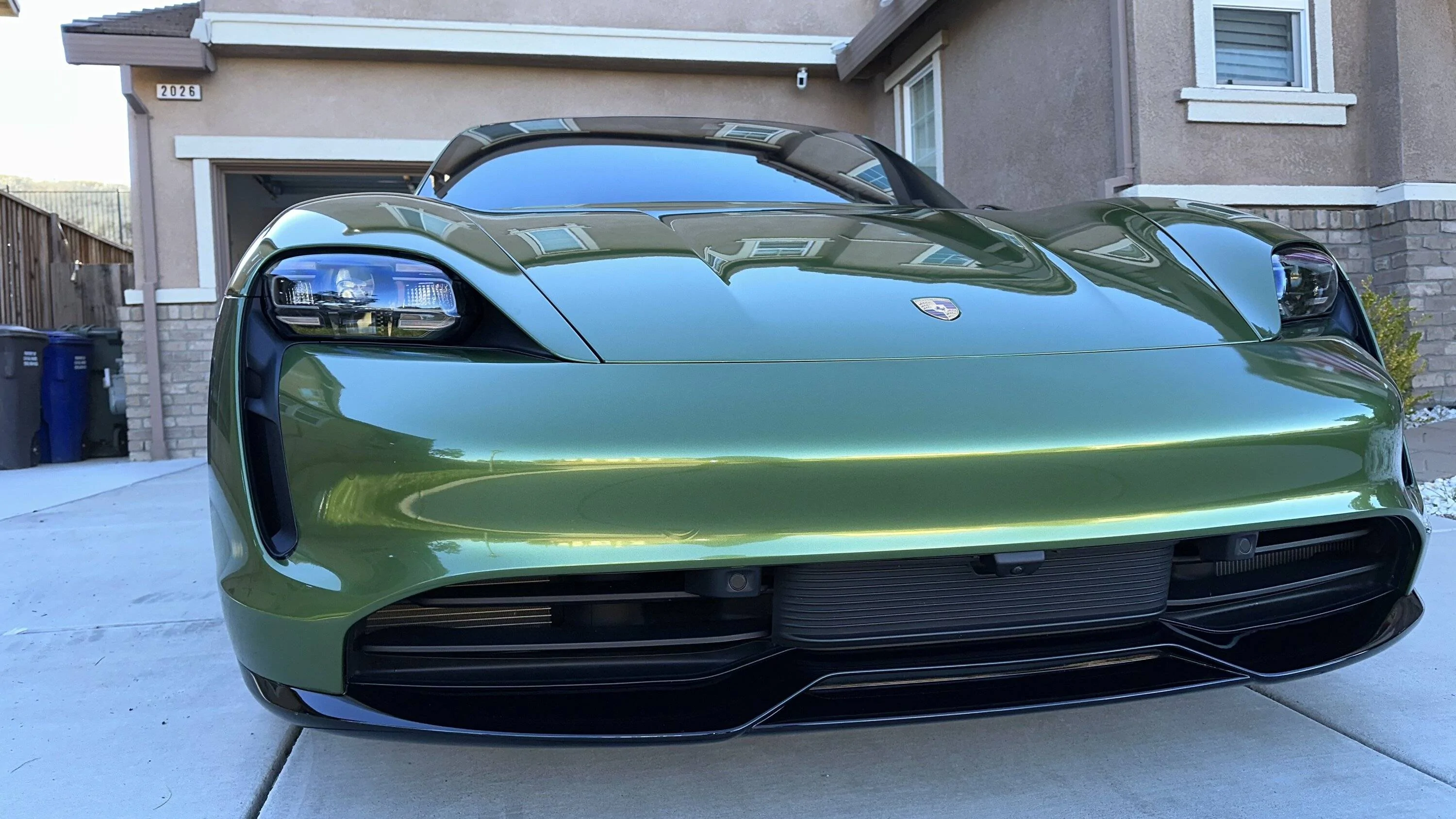 Porsche Taycan Wrapped my Taycan in Mamba Green 9D74B816-3185-4A54-831B-D1DFE4A5F56E