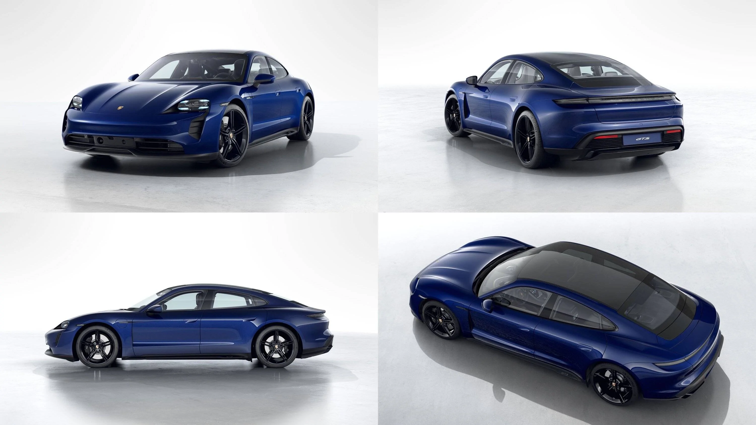 Porsche Taycan Opinions about wheel and brake color on GTS + Mission-E's blue-black-black