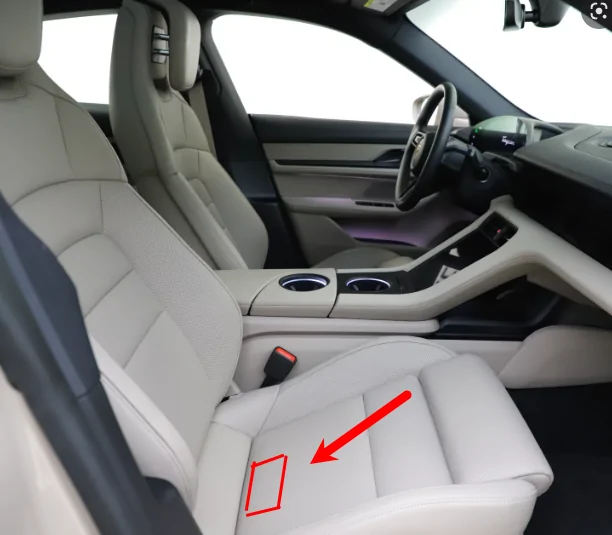 Porsche Taycan Hack to keep the passenger screen on without a passenger in the seat 1667998825740