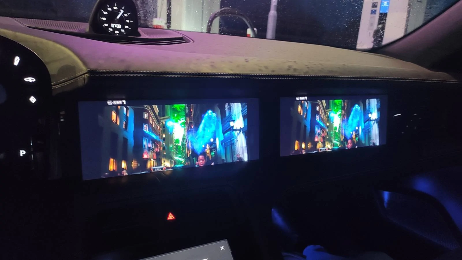 Porsche Taycan Hack to keep the passenger screen on without a passenger in the seat pd_movi
