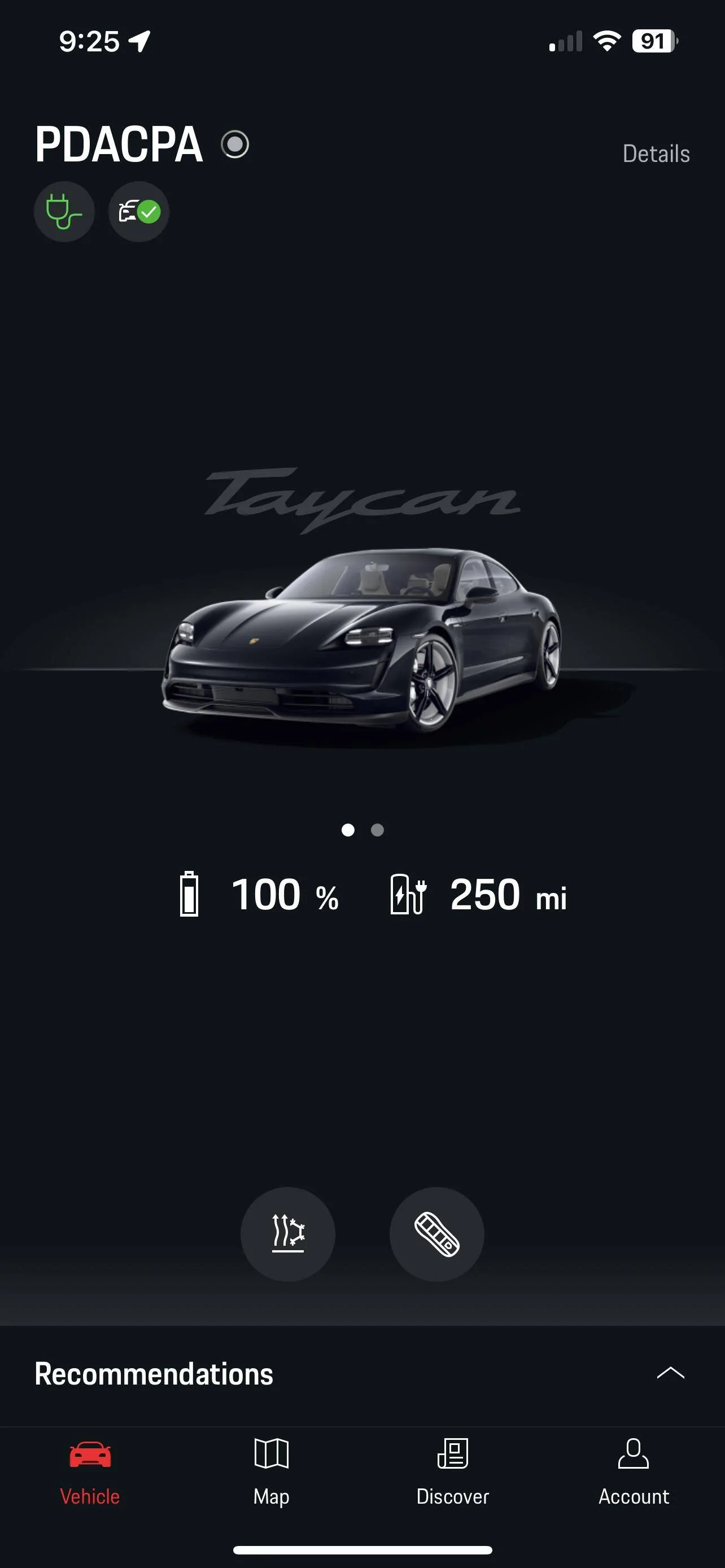 Porsche Taycan My battery range says 208 miles… shouldn't it be 250 miles? Taycan112022