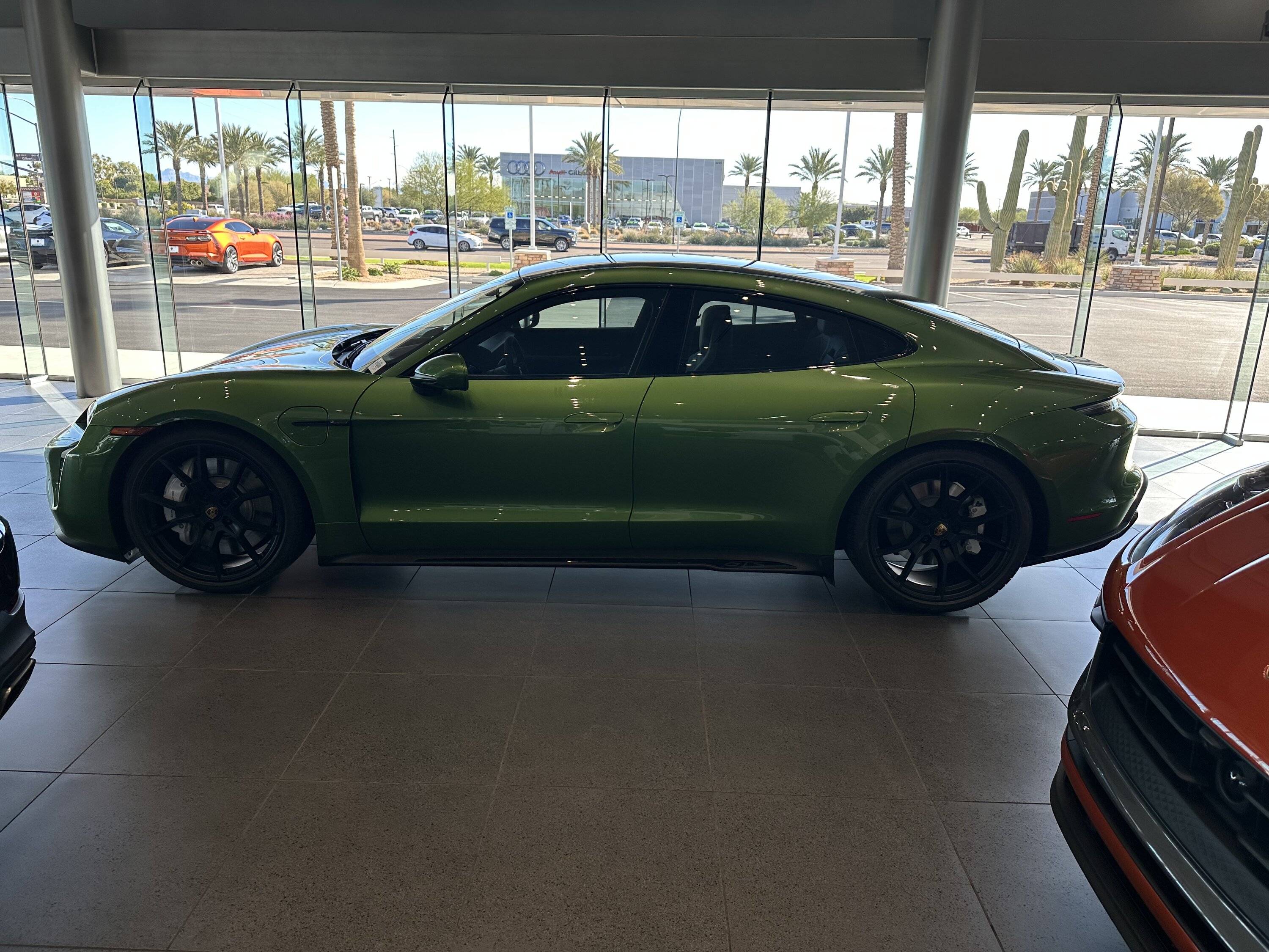 Porsche Taycan Mamba Green Taycan GTS available in AZ 2E977B15-4258-4BDE-A05D-B3C835EB6831