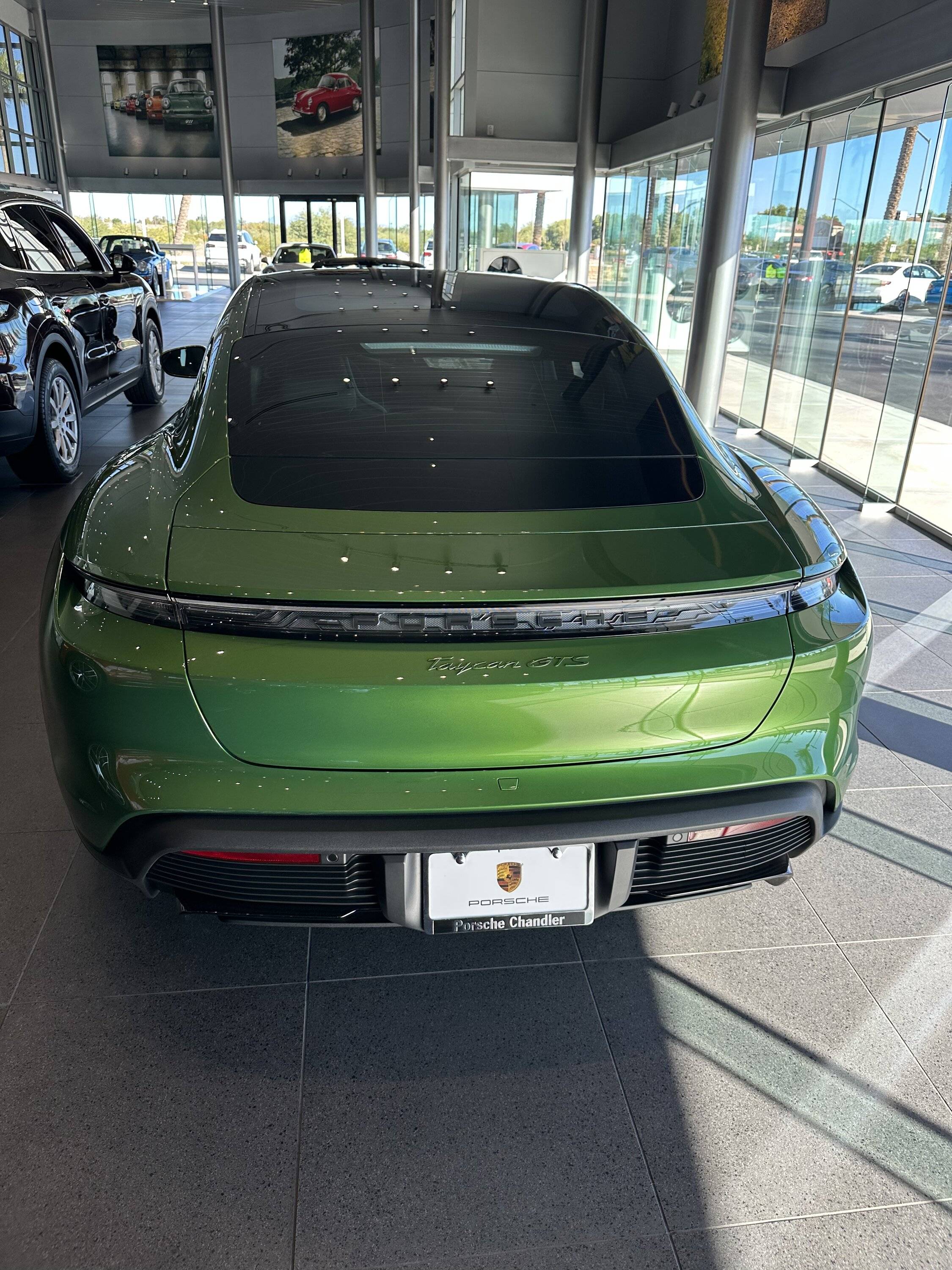 Porsche Taycan Mamba Green Taycan GTS available in AZ 67EB7DE9-1DE1-45BE-AD75-CDC230349353