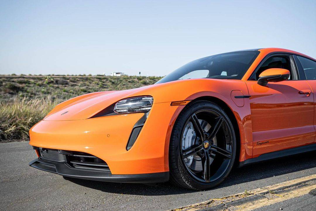 Porsche Taycan Ordered: PTS - Gulforange Taycan 270237632_2769028836738573_8553816789076557769_n