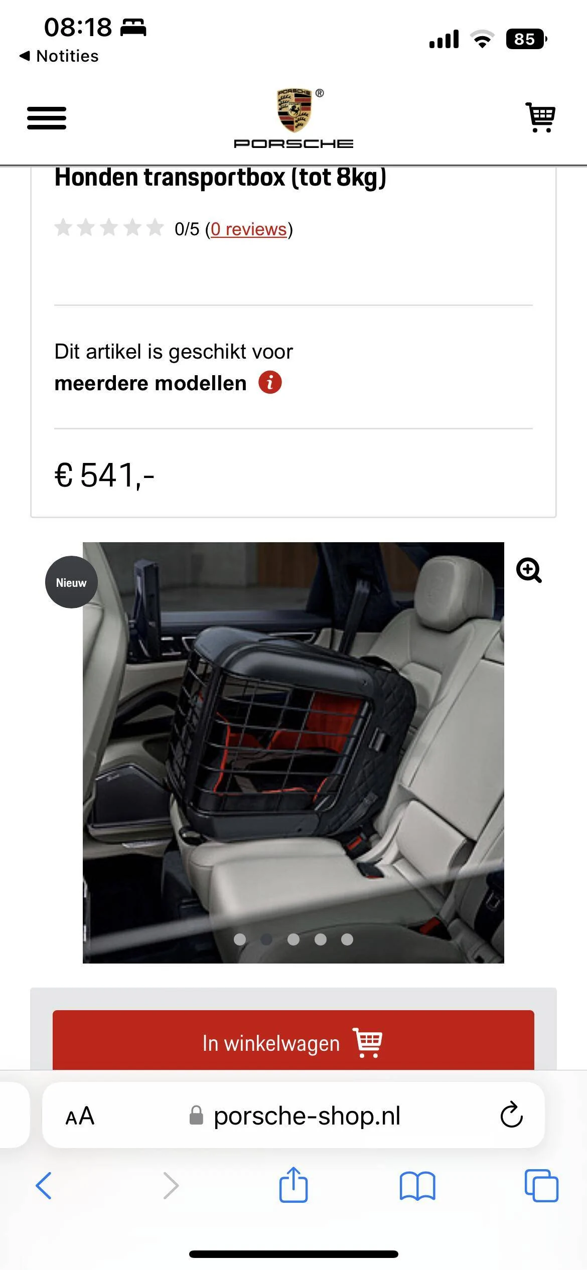 Porsche Taycan Dogs transport in CT DCA32B8D-2121-4CA4-A56A-115A6BB85921