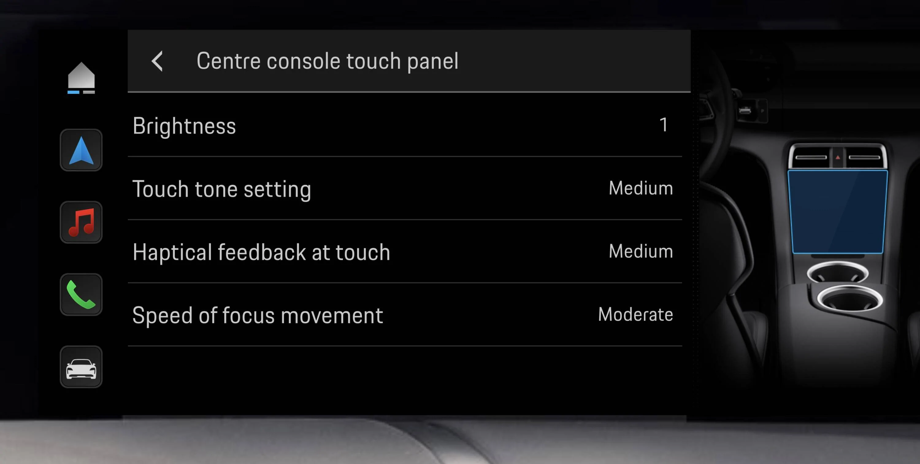 Porsche Taycan Disable key tones? Screenshot 2022-11-14 at 08.34.19
