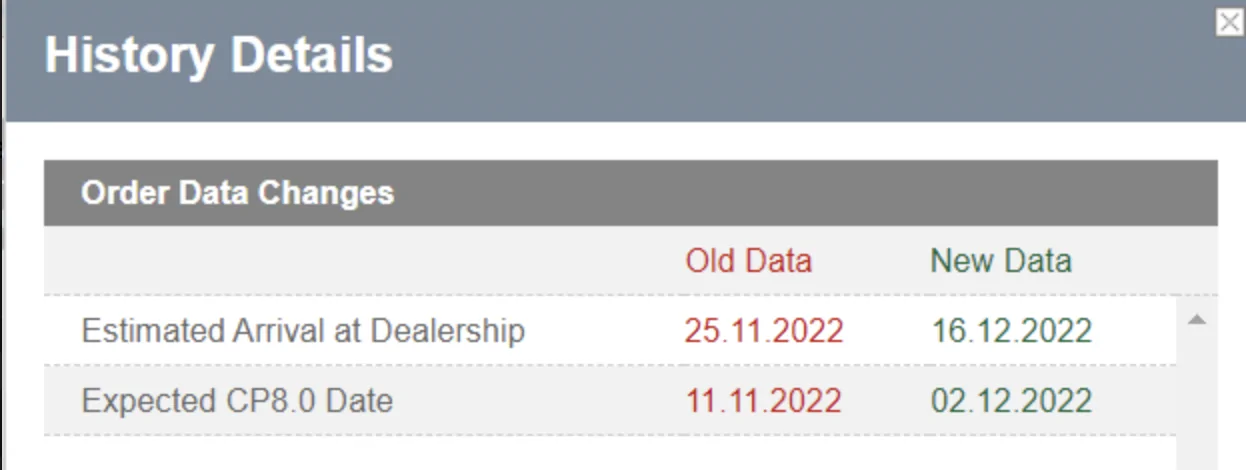 Porsche Taycan UK order status and delays? 1668694597643