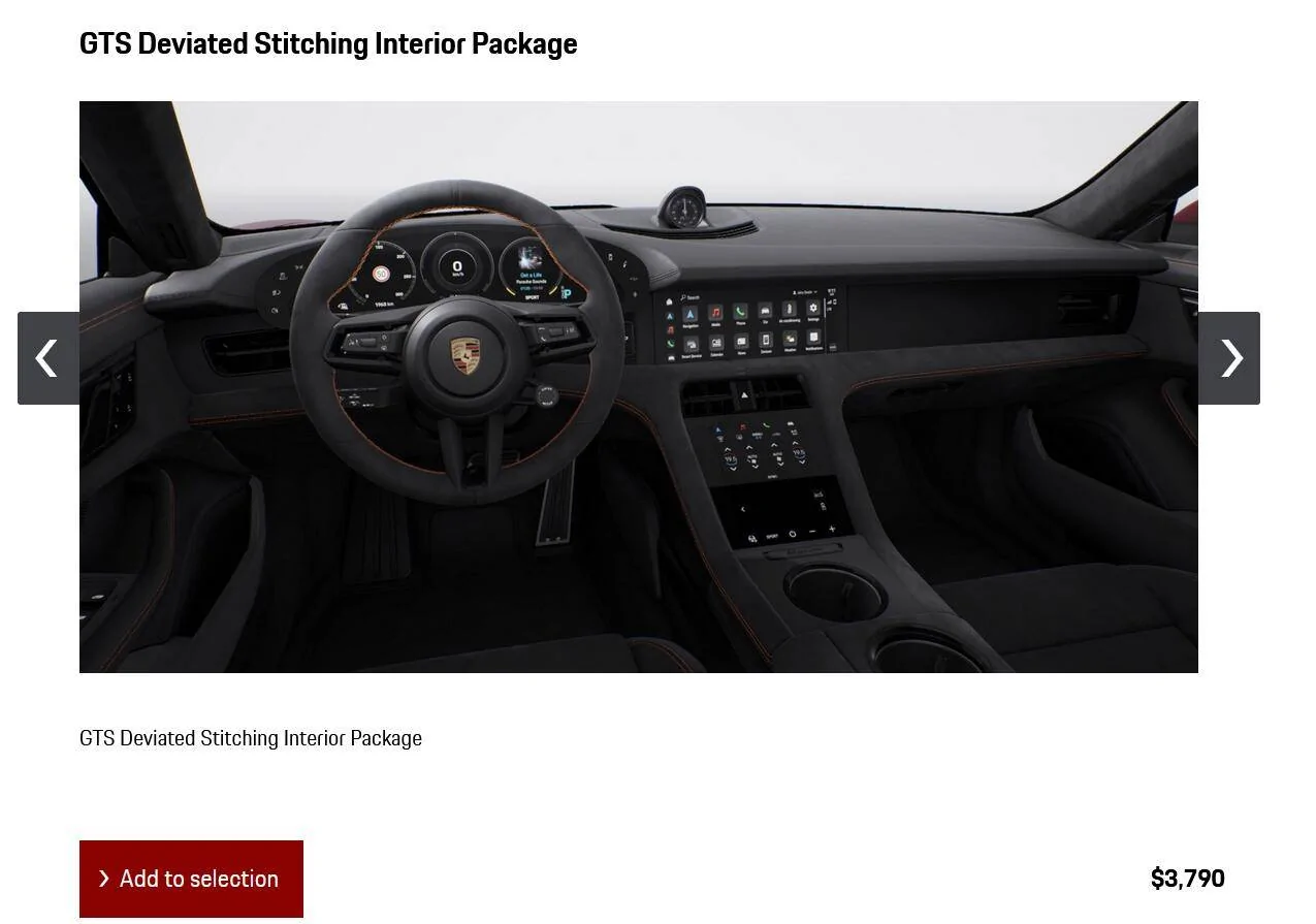 Porsche Taycan GTS Deviated Stitch Question 1668694639189