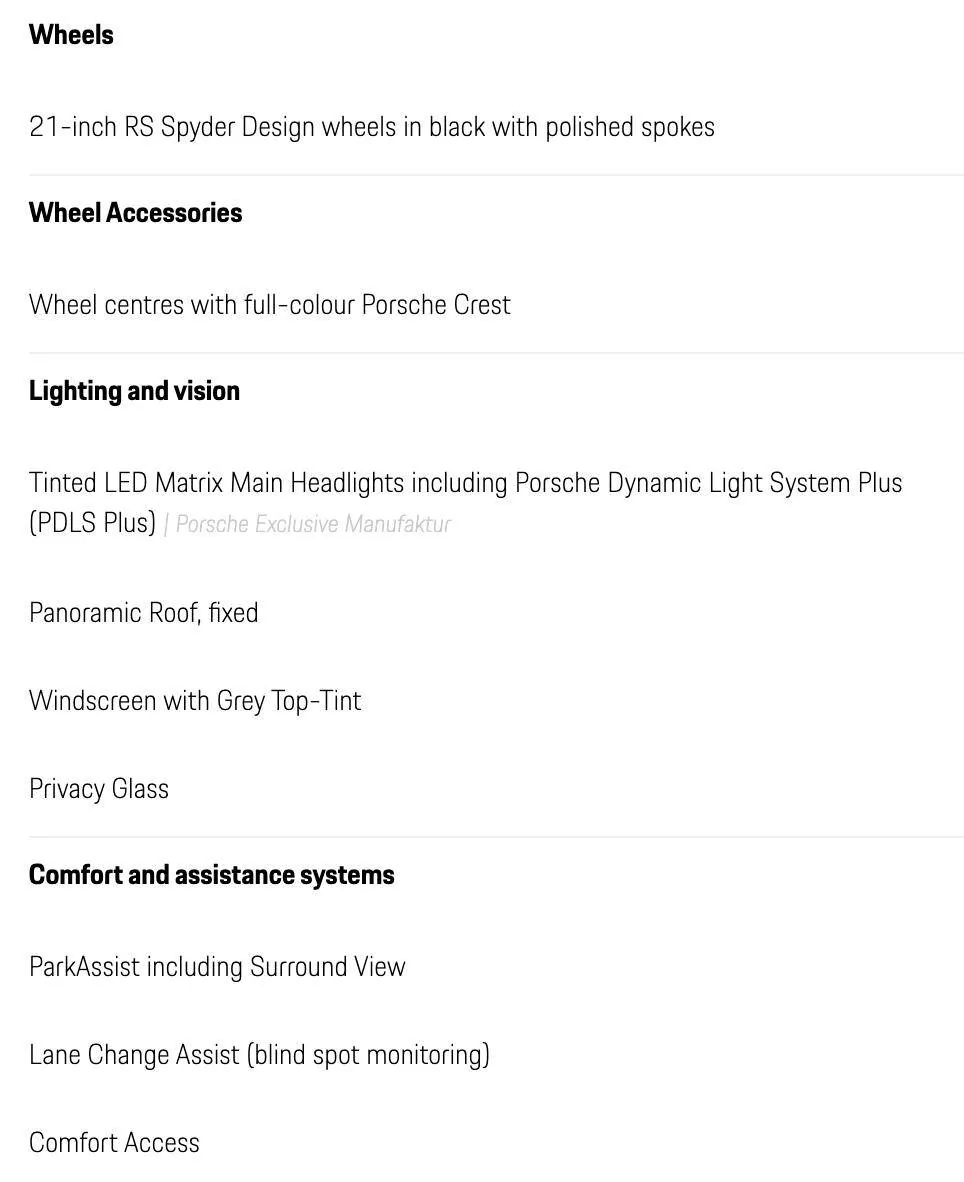 Porsche Taycan Dec 2022 Delivery - Turbo ST, East London Porsche Centre Screenshot 2022-11-19 at 07.06.11