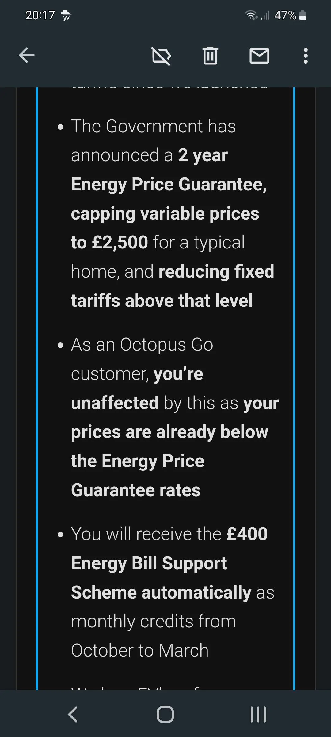 Porsche Taycan Octopus go tariffs? Screenshot_20221119-201727_Gmail