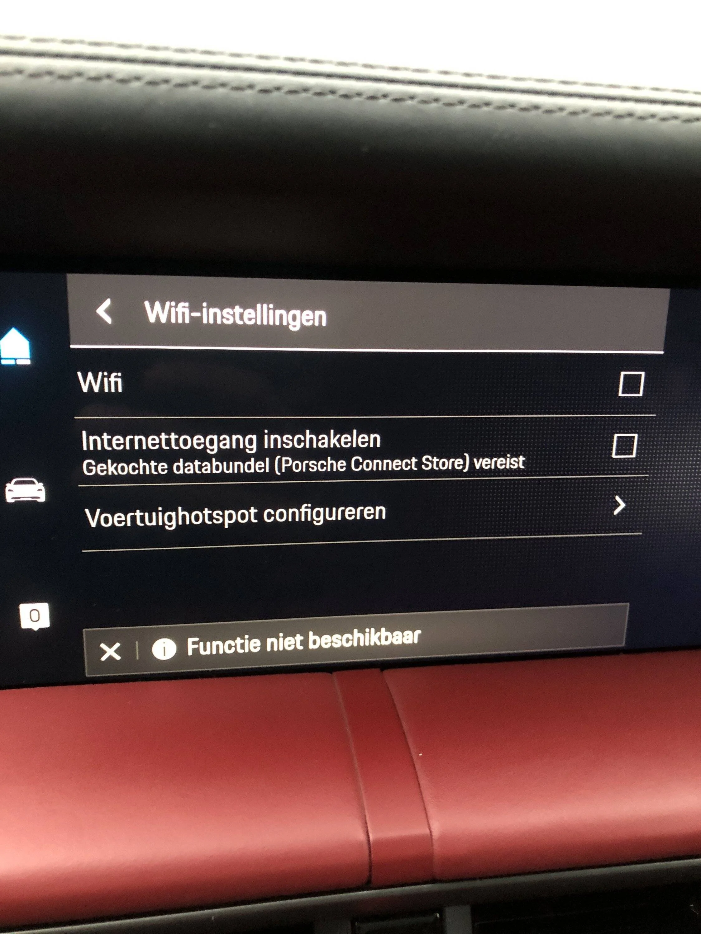 Porsche Taycan No bluetooth or wifi available imag
