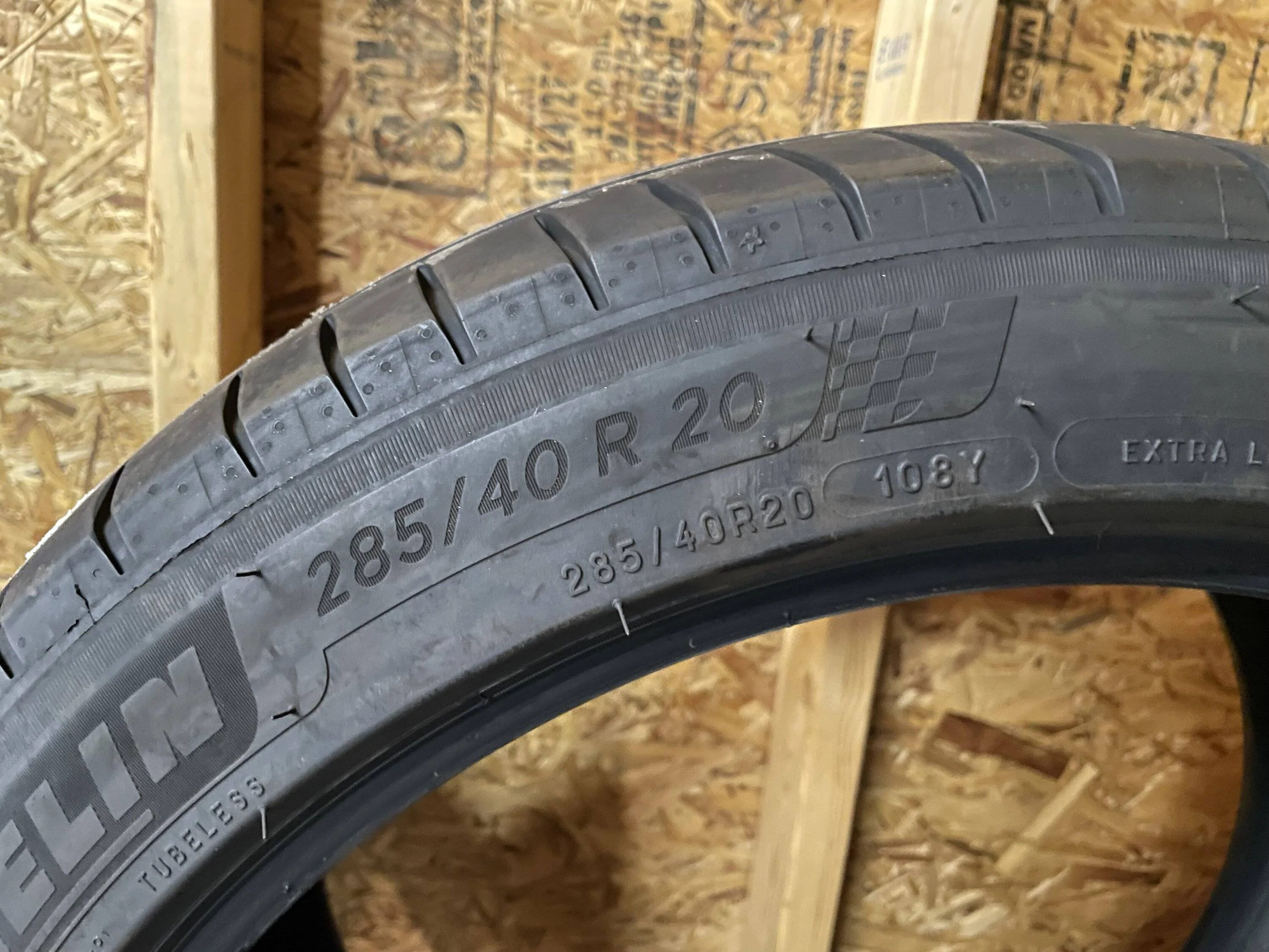 Porsche Taycan FS: 20" MICHELIN PILOT SPORT 4 Summer Tires, 2000 miles. $700 for set. Local pick up preferred: Asheville, NC IMG-6952