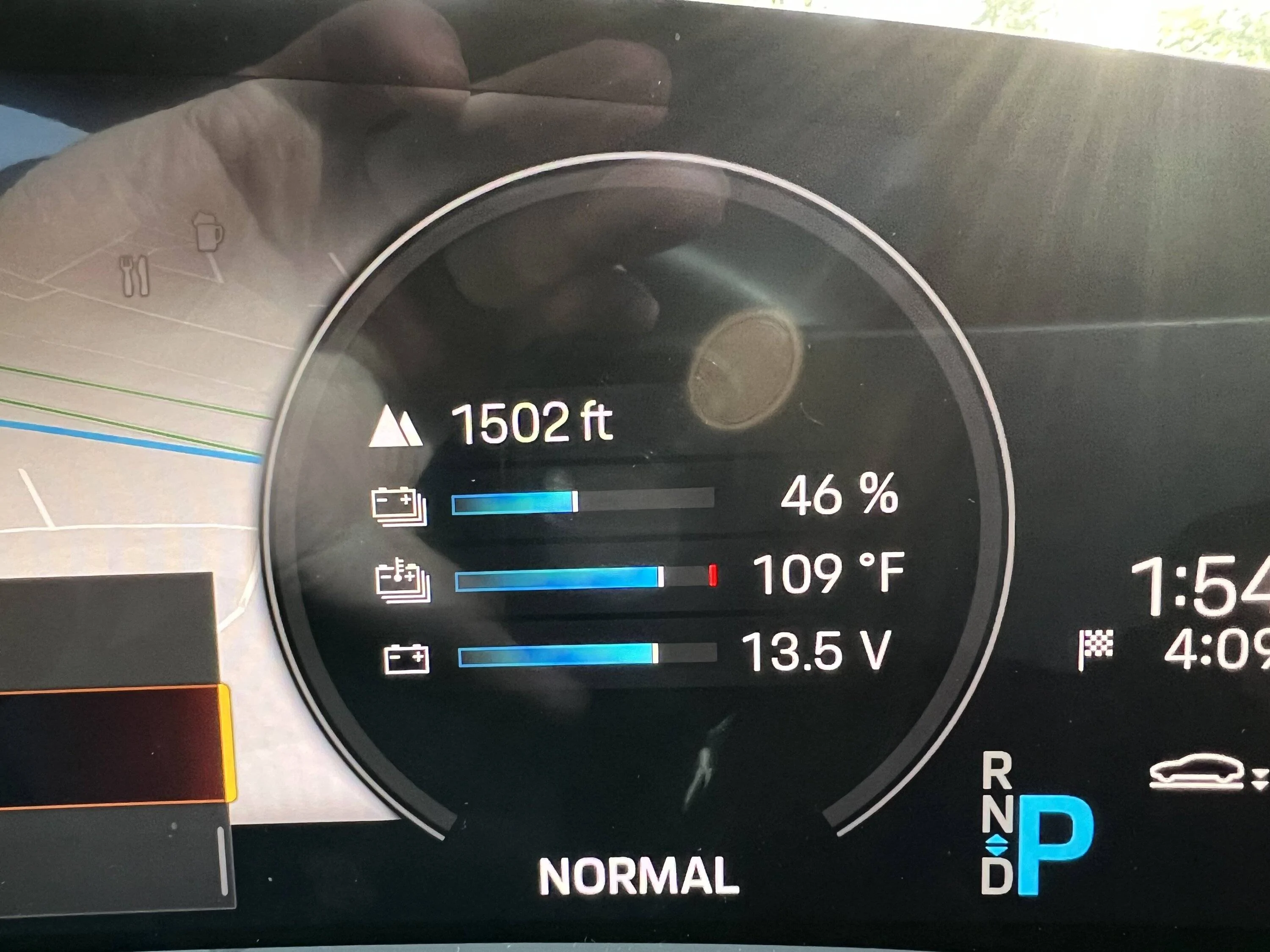 Porsche Taycan 2021 Taycan Turbo S sees pretty high battery temperature on mountain trip IMG_1135