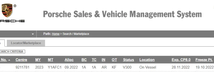 Porsche Taycan UK order status and delays? Screenshot 2022-12-03 at 17.33.17